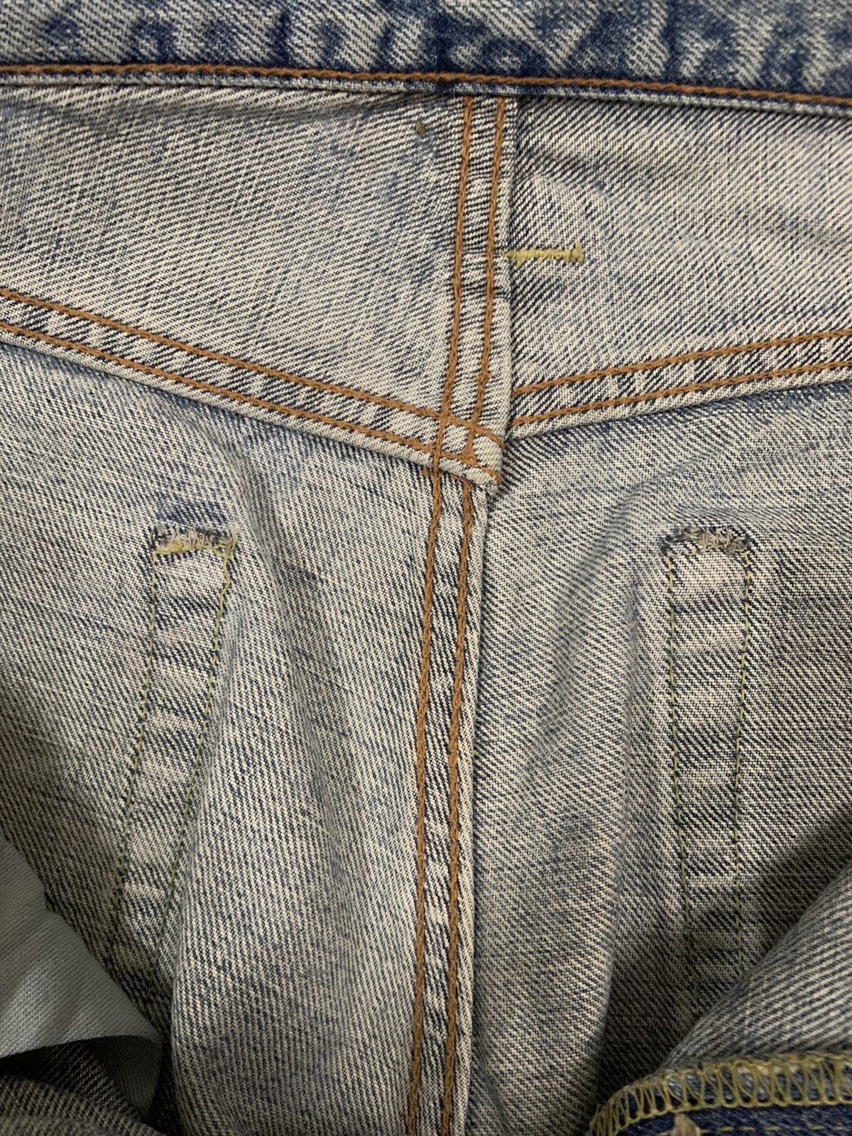 Japanese Brand Vintage 90s Bobson Selvedge Button Fly Loose Straight Jeans Size US 29 - 7 Thumbnail