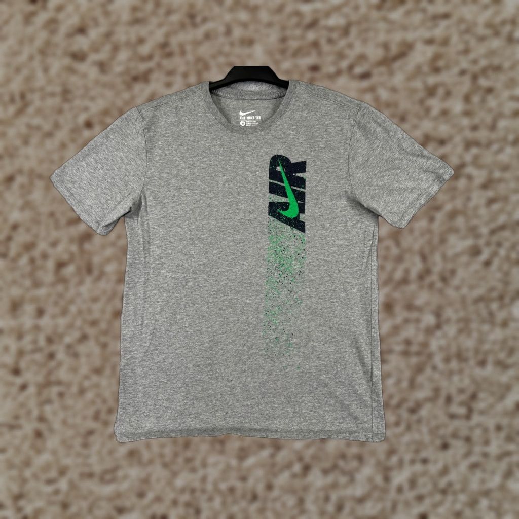 Nike Nike Shirt Mens Medium Gray Air Swoosh Logo Short Sleeve Crew Neck 100% Cotton Size US M / EU 48-50 / 2 - 1 Thumbnail