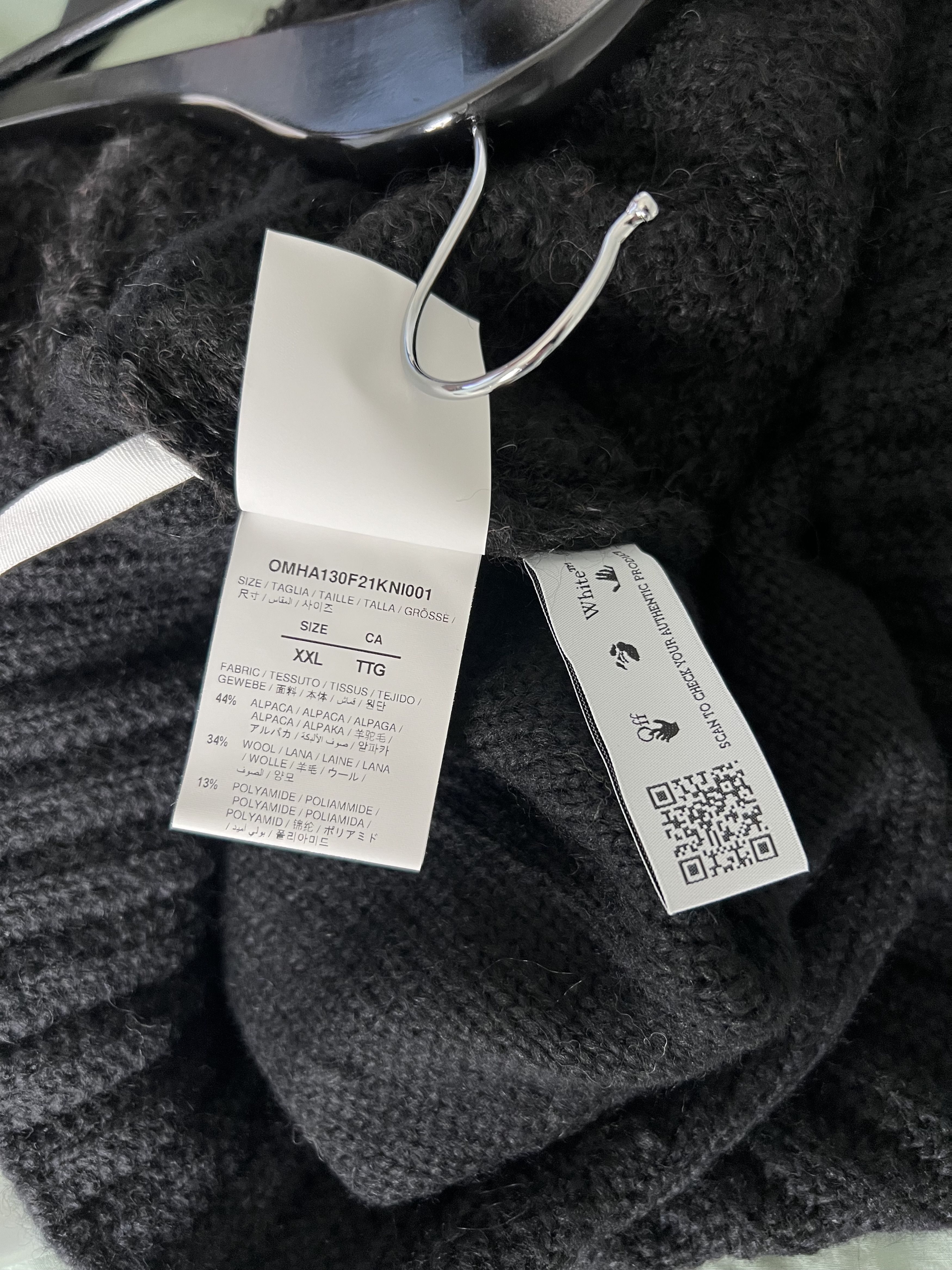 Off-White Off White Arrow Daddy Knit Mockneck Sweater in Black Size US XXL / EU 58 / 5 - 9 Thumbnail