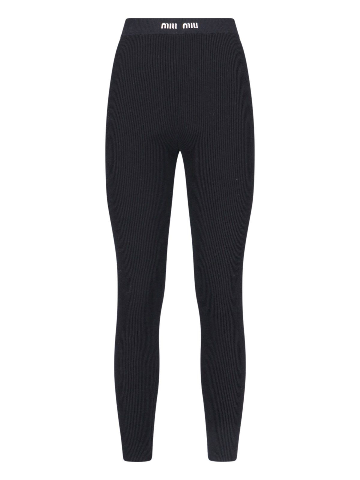 Miu Miu RIBBED PANTS Size 26" / US 2 / IT 38 - 1 Thumbnail