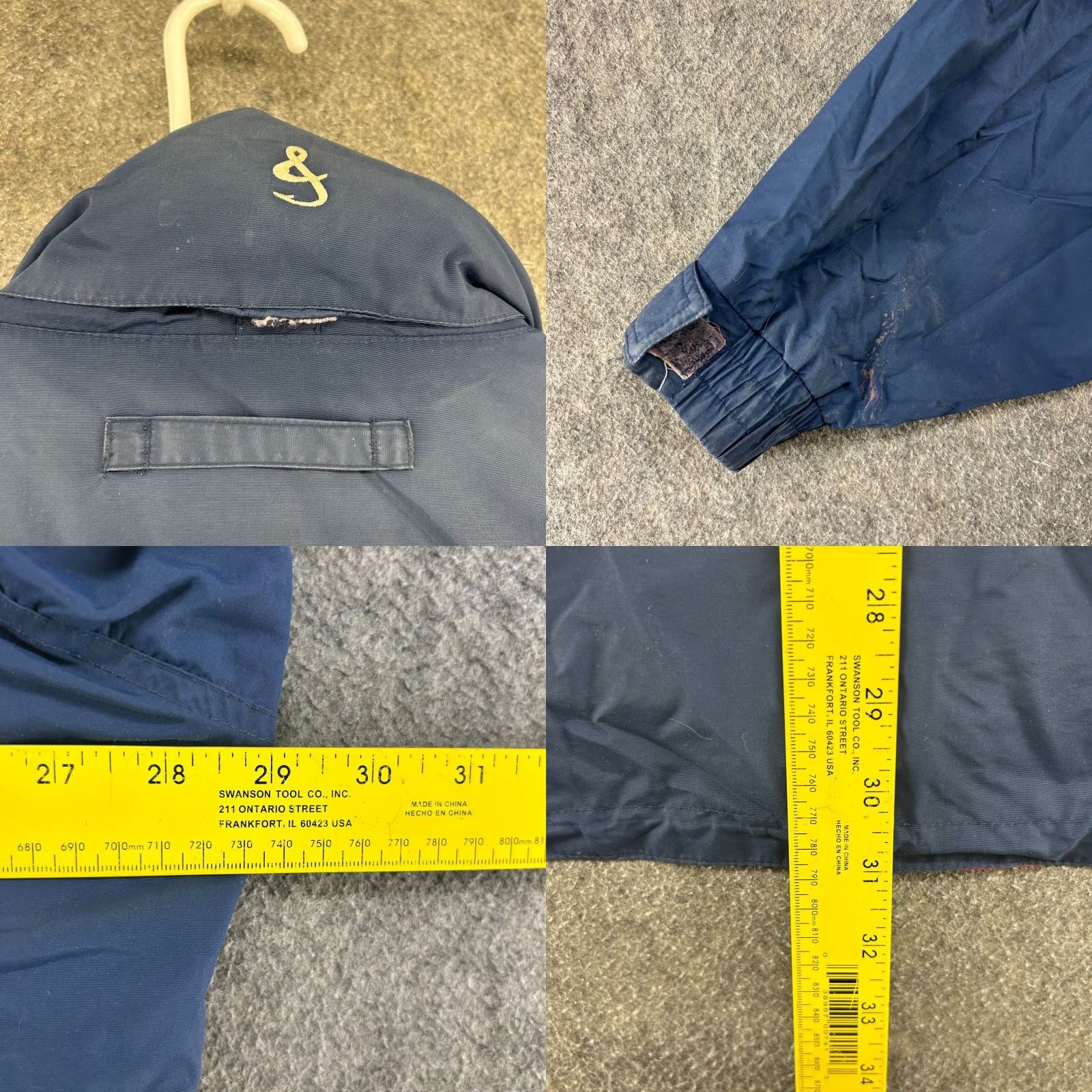 Vintage Hook & Tackle Jacket Mens 2XL Blue Navy Full Zip 50 UPF Sun Protection Workwear Windbreaker Jacket Men Size US XXL / EU 58 / 5 - 11 Thumbnail