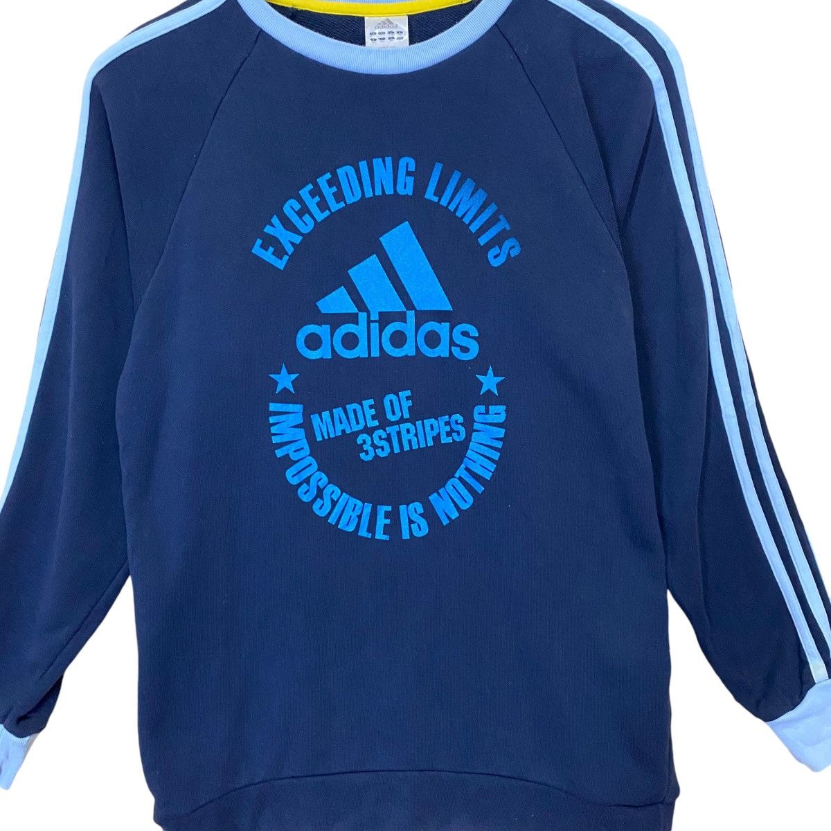 Adidas × Japanese Brand Adidas Big Logo Crewneck Sweatshirt Size US M / EU 48-50 / 2 - 5 Thumbnail