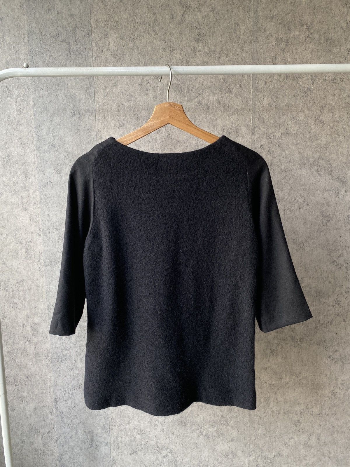Tsumori Chisato Tsumori Chisato Black Hybrid Design Wool Shirt Size S / US 4 / IT 40 - 2 Thumbnail