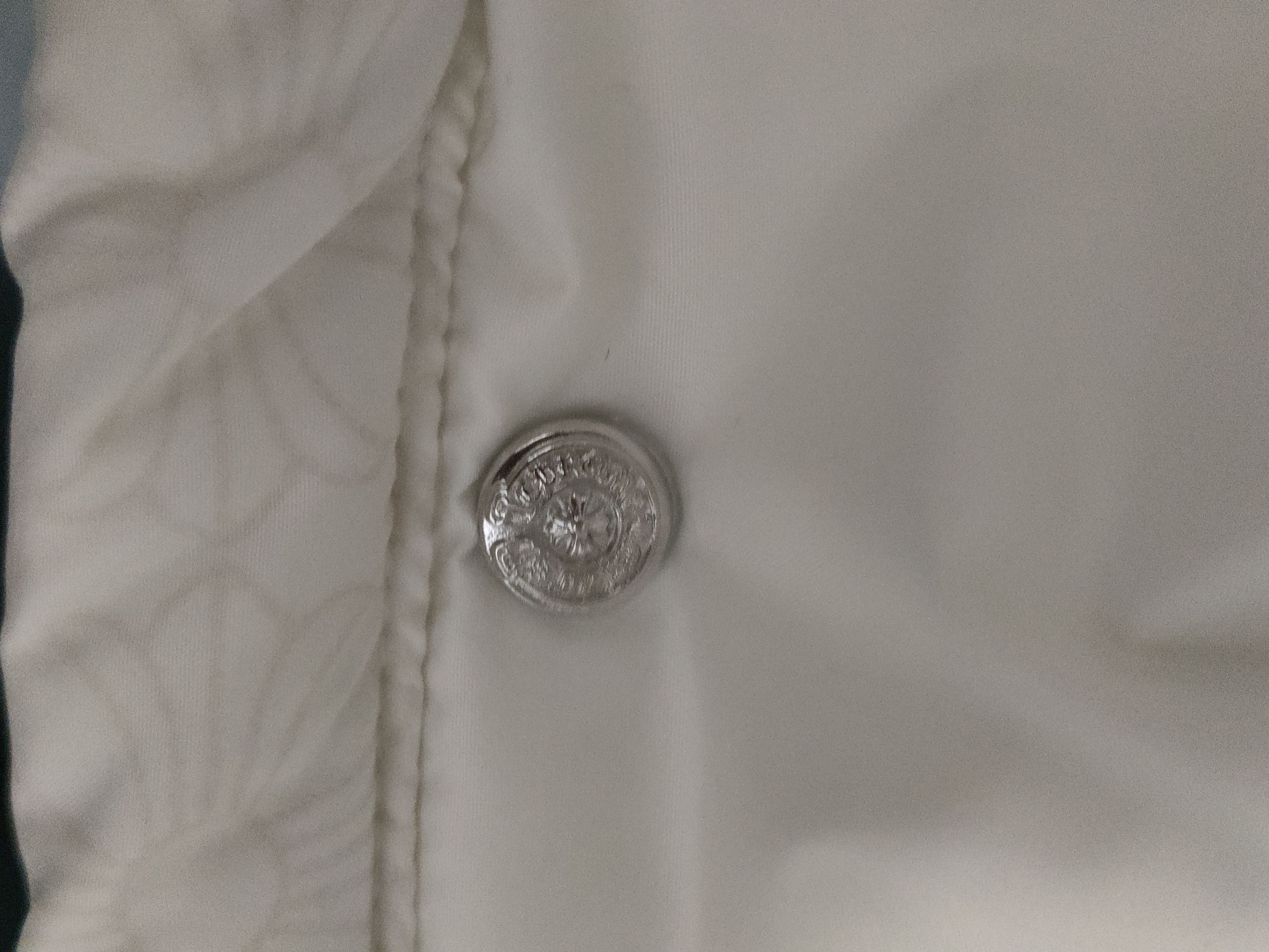 Chrome Hearts White Monogram Cropped Puffer Down Jacket
