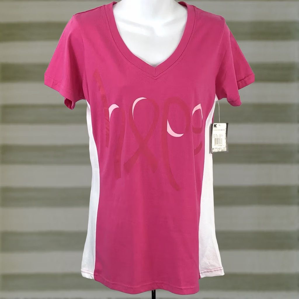 Hope Vtg Crown T-Shirt M pink HOPE Tee Cancer Awareness Support the Cure 2000 w/Tags Size M / US 6-8 / IT 42-44 - 1 Thumbnail