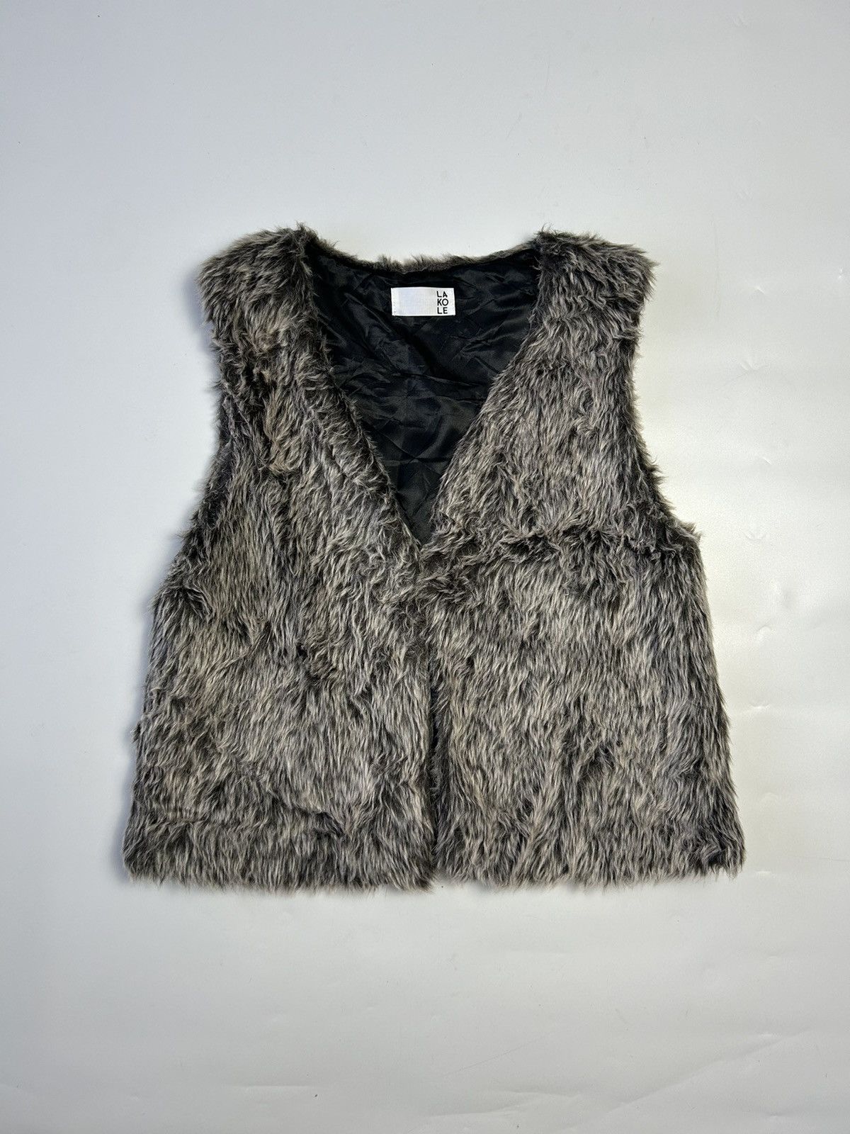 Japanese Brand LAKOLE FAUX FUR VEST Size ONE SIZE - 1 Thumbnail