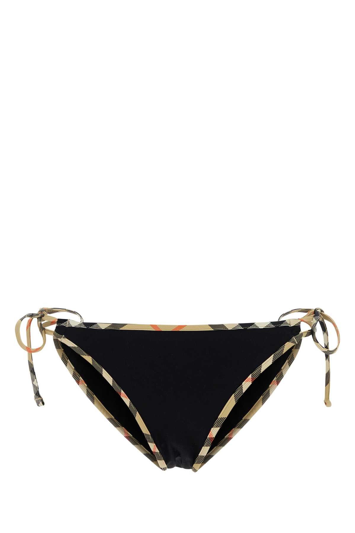 Burberry Black Stretch Nylon Bikini Bottom Size S / US 4 / IT 40 - 1 Thumbnail