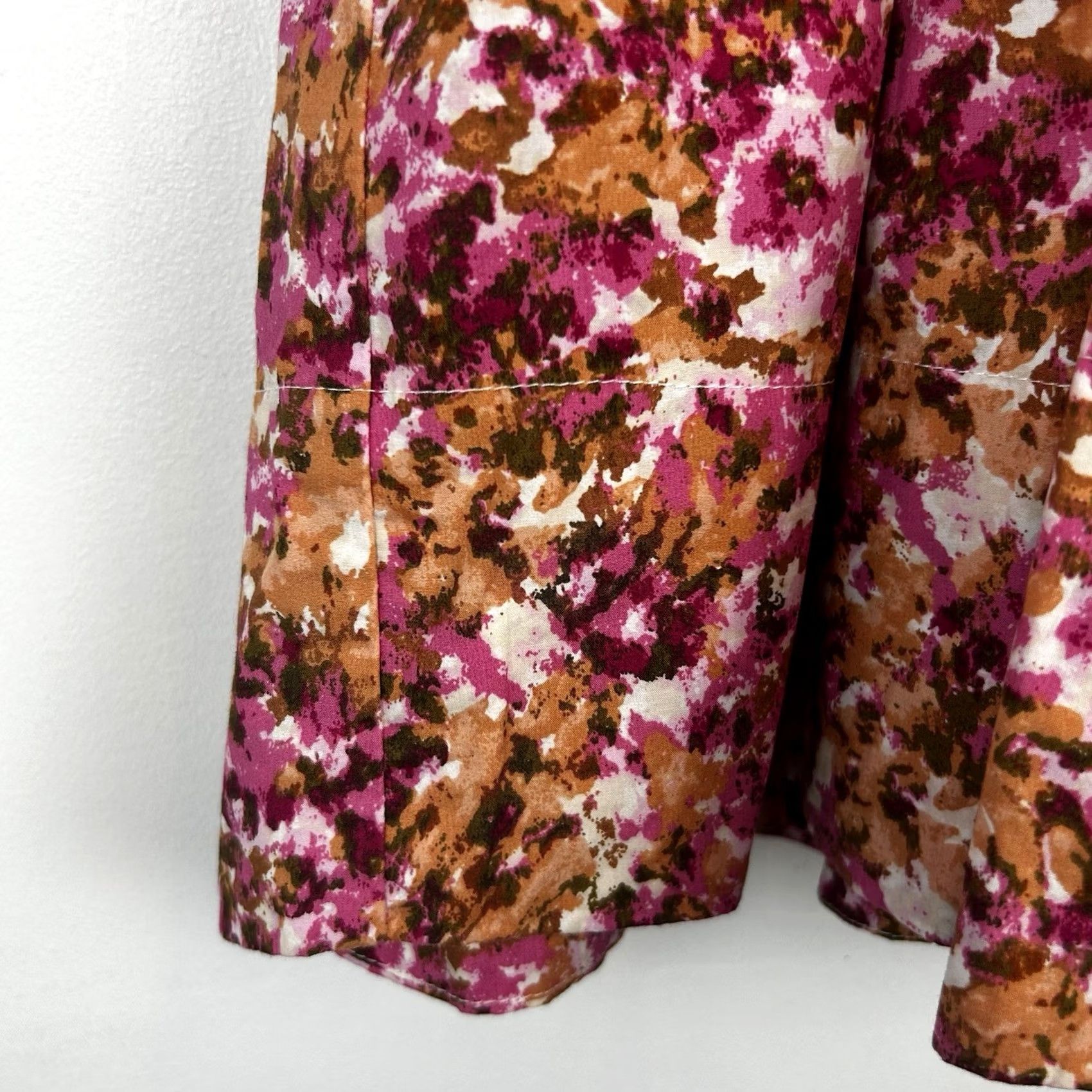 J.Crew J.CREW Blouse Women M Pink Floral Ruffle Balloon Sleeve Round Neck Pullover Casual Workwear Size M / US 6-8 / IT 42-44 - 6 Thumbnail