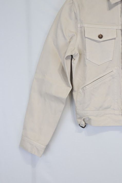 Tom Ford o1rshd1 Denim Jacket in Ivory Size US M / EU 48-50 / 2 - 4 Thumbnail