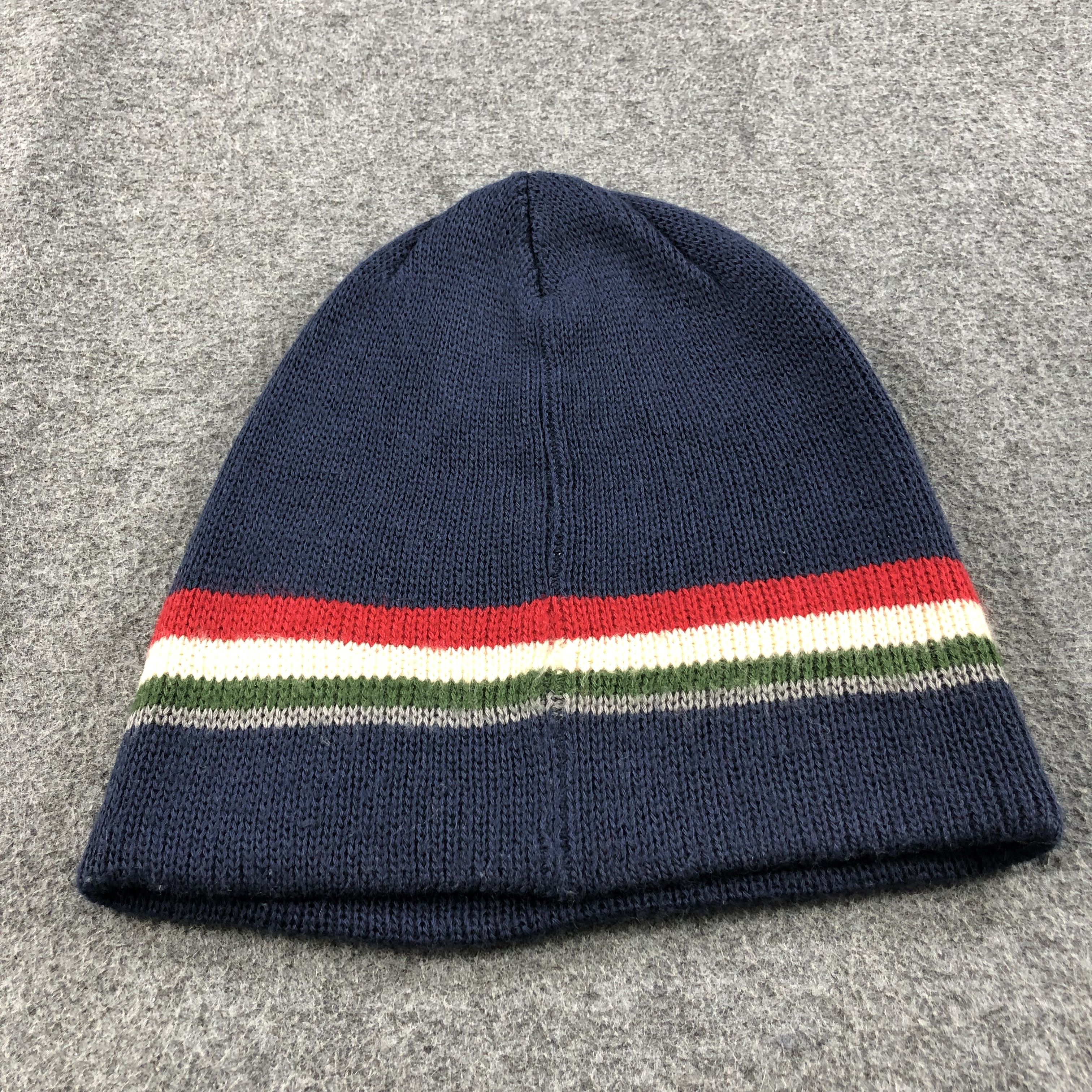 Vintage Racercomp Stripes Wool Beanie Snowcap Snow Hat B364 Size ONE SIZE - 5 Thumbnail