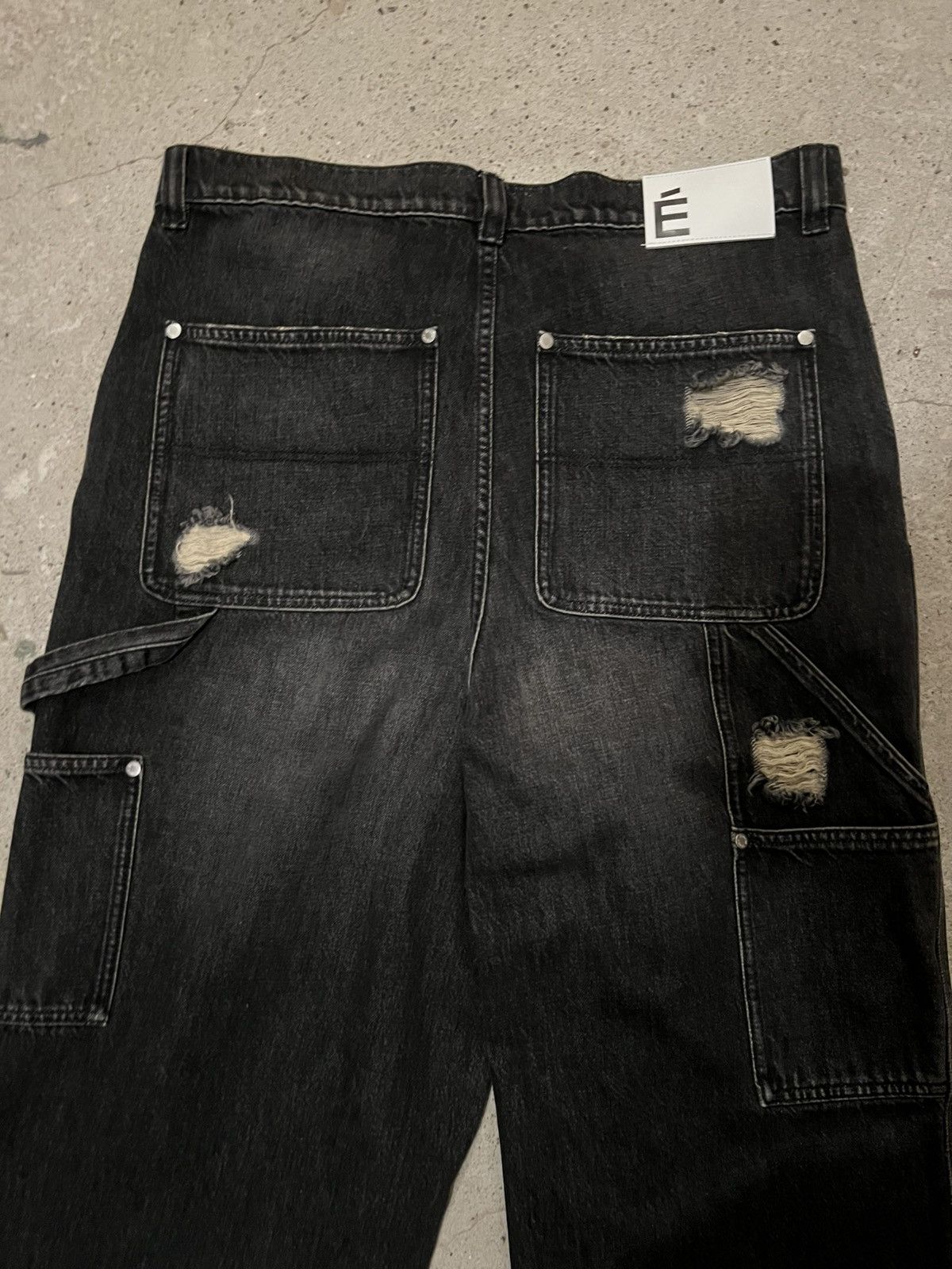Etudes Études studio jeans baggy shredded holes vintage skate Size US 44 / EU 60 - 4 Thumbnail