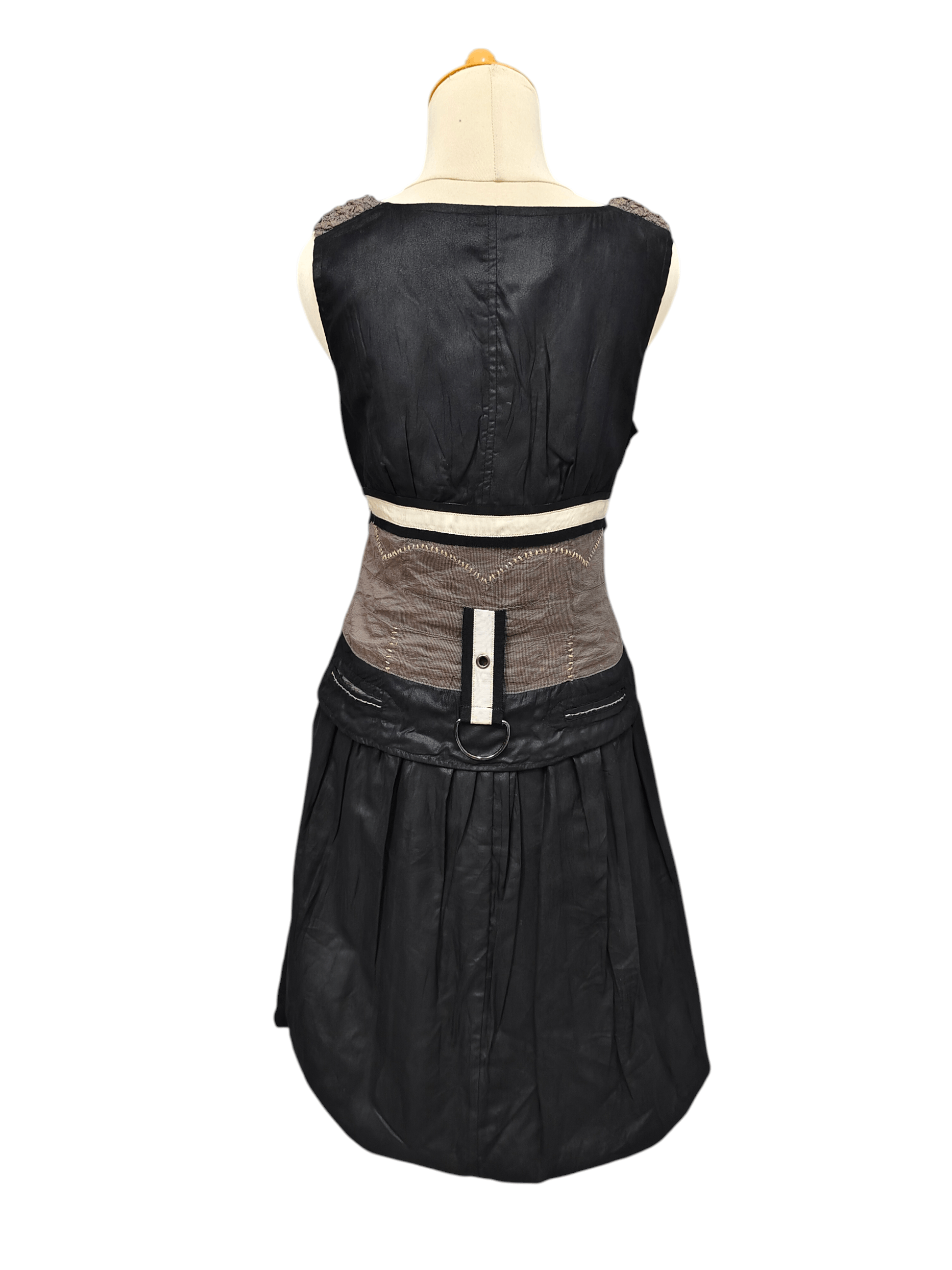 Le Grande Bleu (L.G.B.) 00s Mariagrazia panizzi❤️‍🔥Gothic Utility Harness Belt Dres Size M / US 6-8 / IT 42-44 - 4 Thumbnail