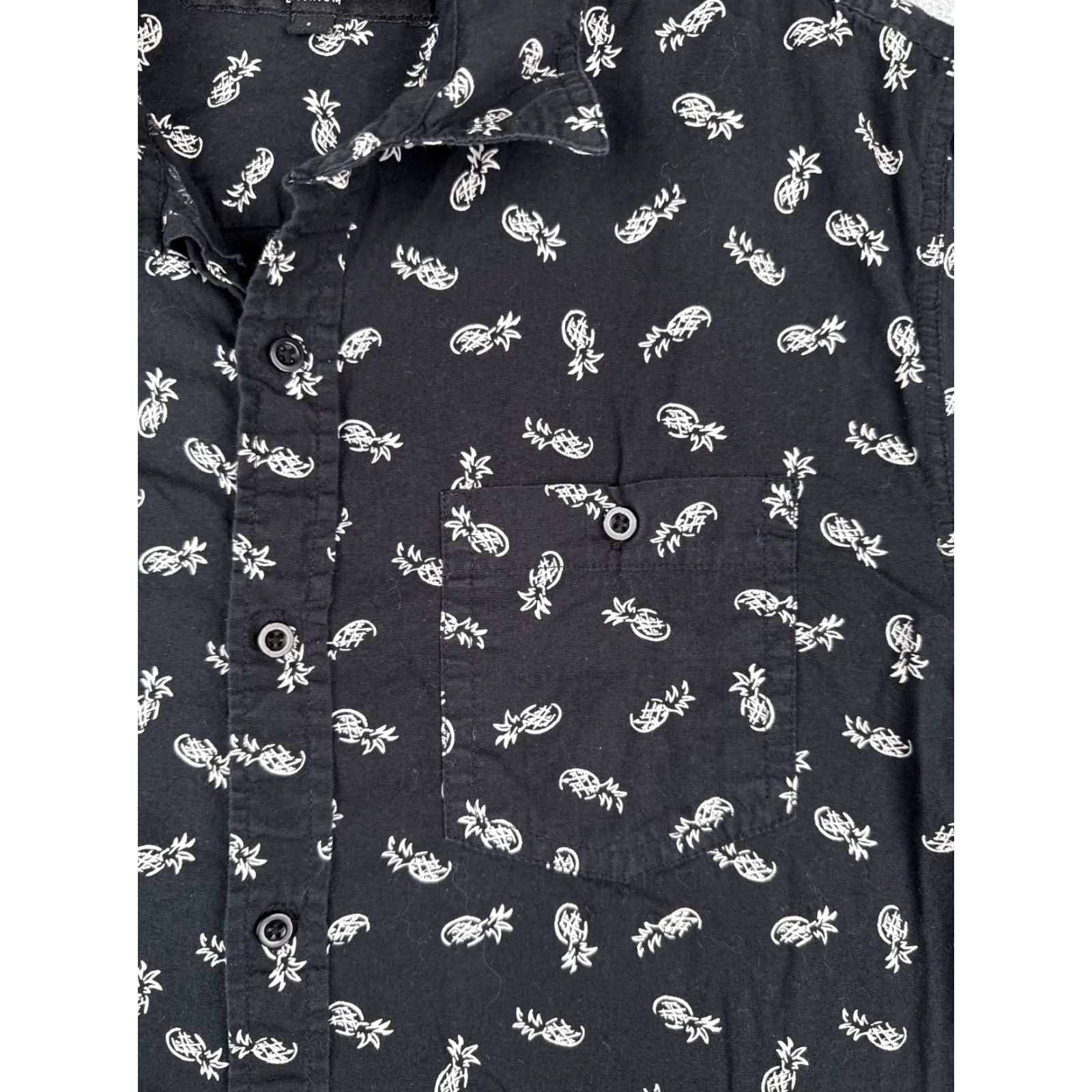 Vintage Eighty Eight Platinum Shirt Men Large Black Pineapple AOP 100% Cotton Floral Hawaiian Size US L / EU 52-54 / 3 - 6 Thumbnail