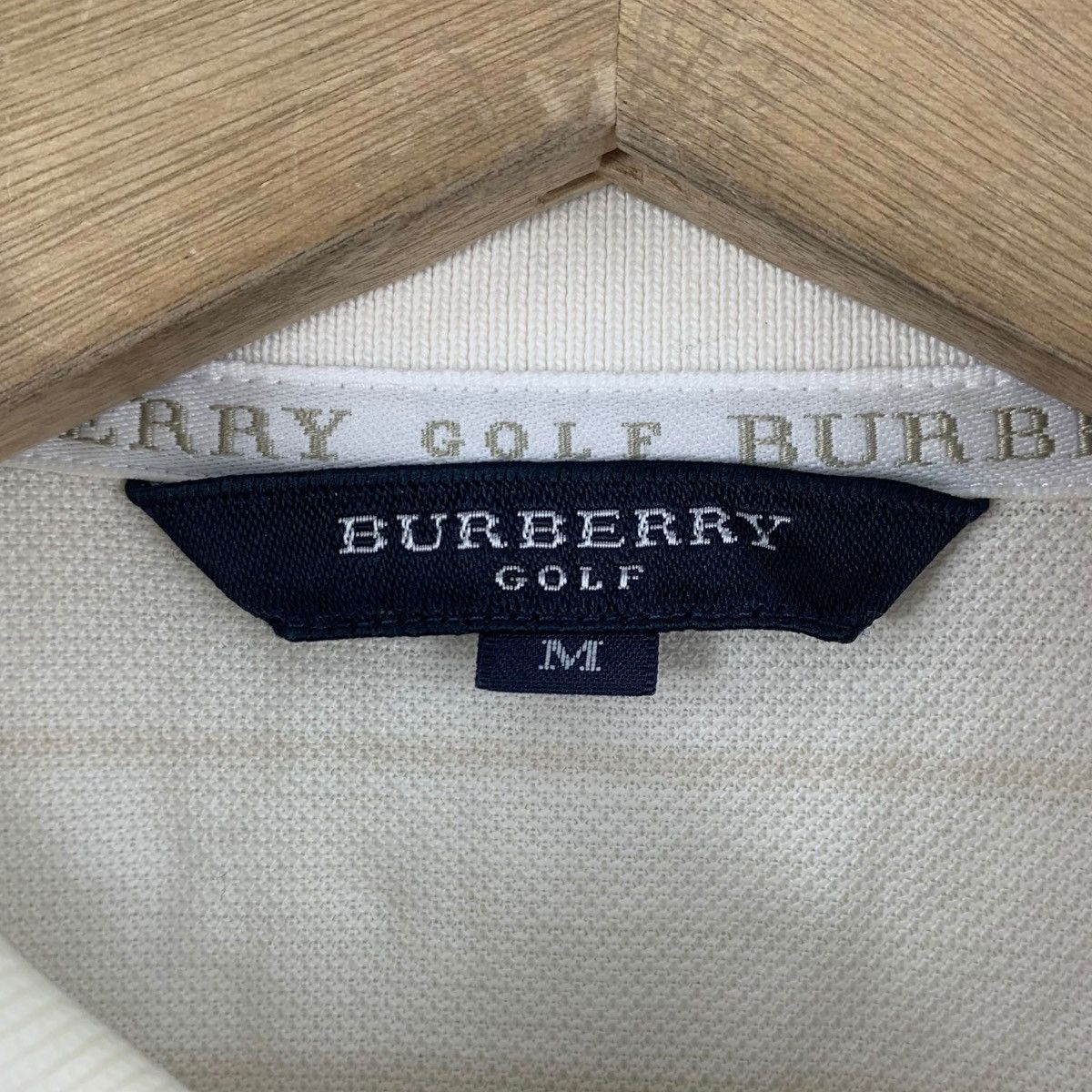 Burberry Vintage BURBERRY LONDON GOLF Collection Striped Polo Tee Size US M / EU 48-50 / 2 - 4 Thumbnail