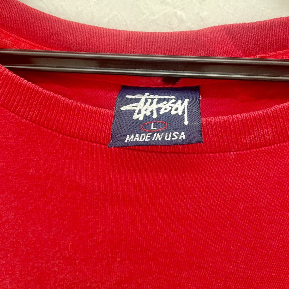 Stussy Men's Vintage Stussy Rubic Cube Shirt Size Large Red Colour Size US L / EU 52-54 / 3 - 3 Thumbnail