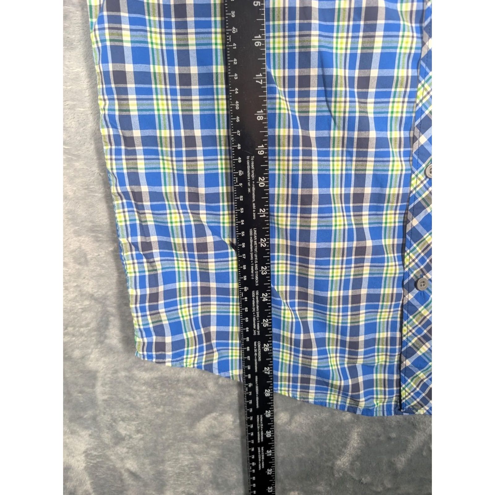Marmot Marmot Shirt Mens Medium Blue Plaid Short Sleeve Button Up Casual Outdoor Size US M / EU 48-50 / 2 - 2 Thumbnail