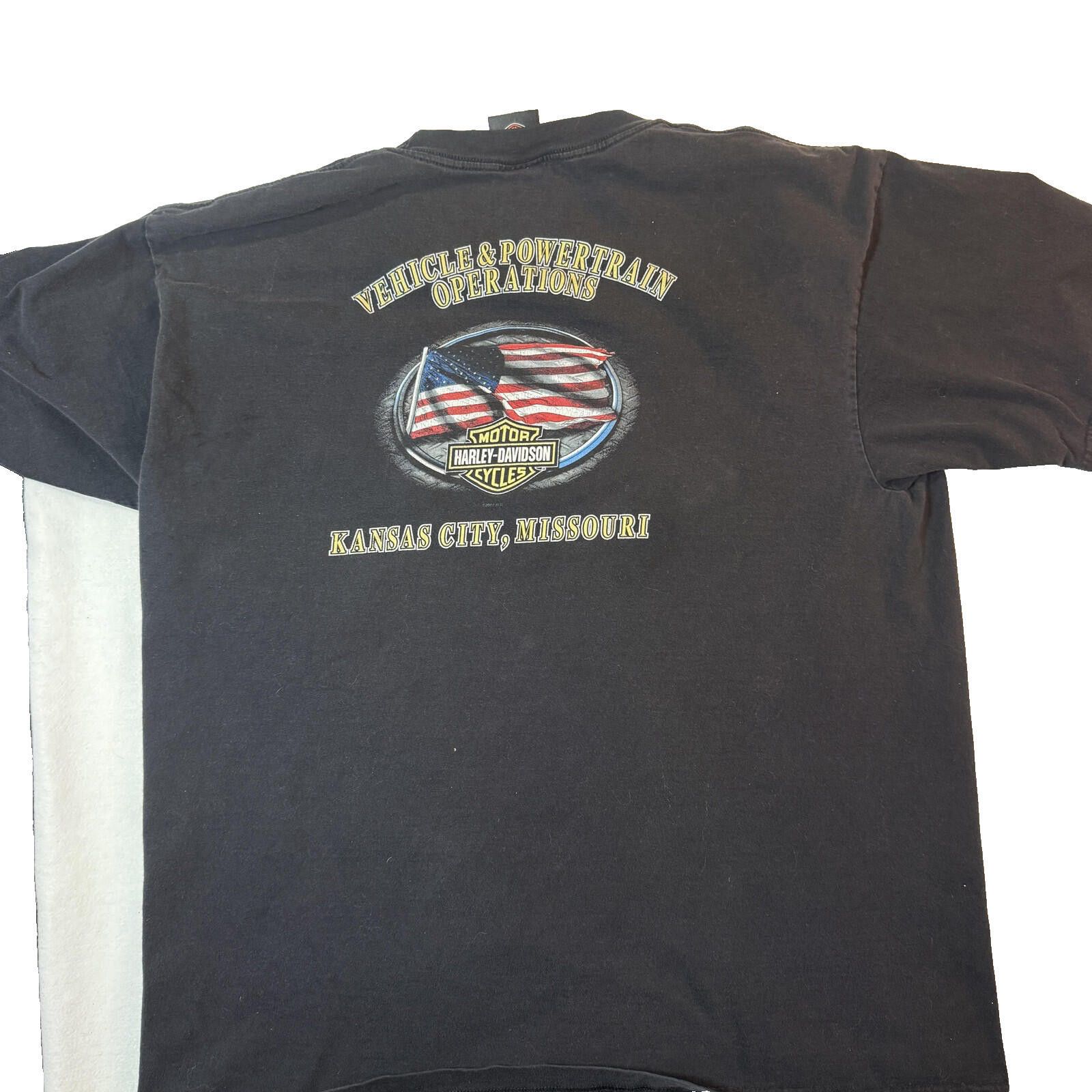 Harley Davidson Harley-Davidson 2007 TShirt Mens 2XL Biker Kansas City Y2K Size US XXL / EU 58 / 5 - 4 Thumbnail