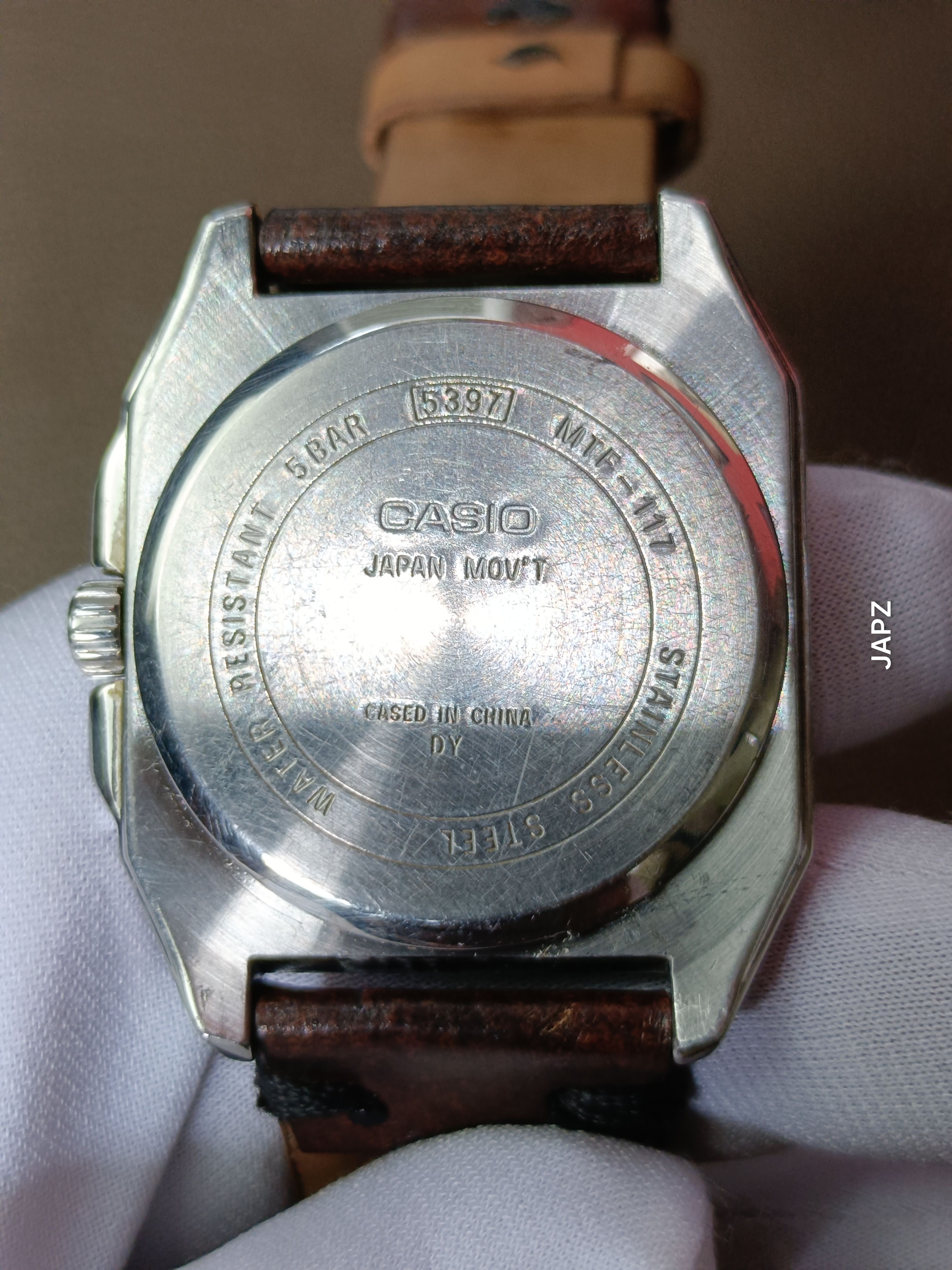 Casio Rare Casio mtf 117 champange dial watch Size ONE SIZE - 5 Thumbnail