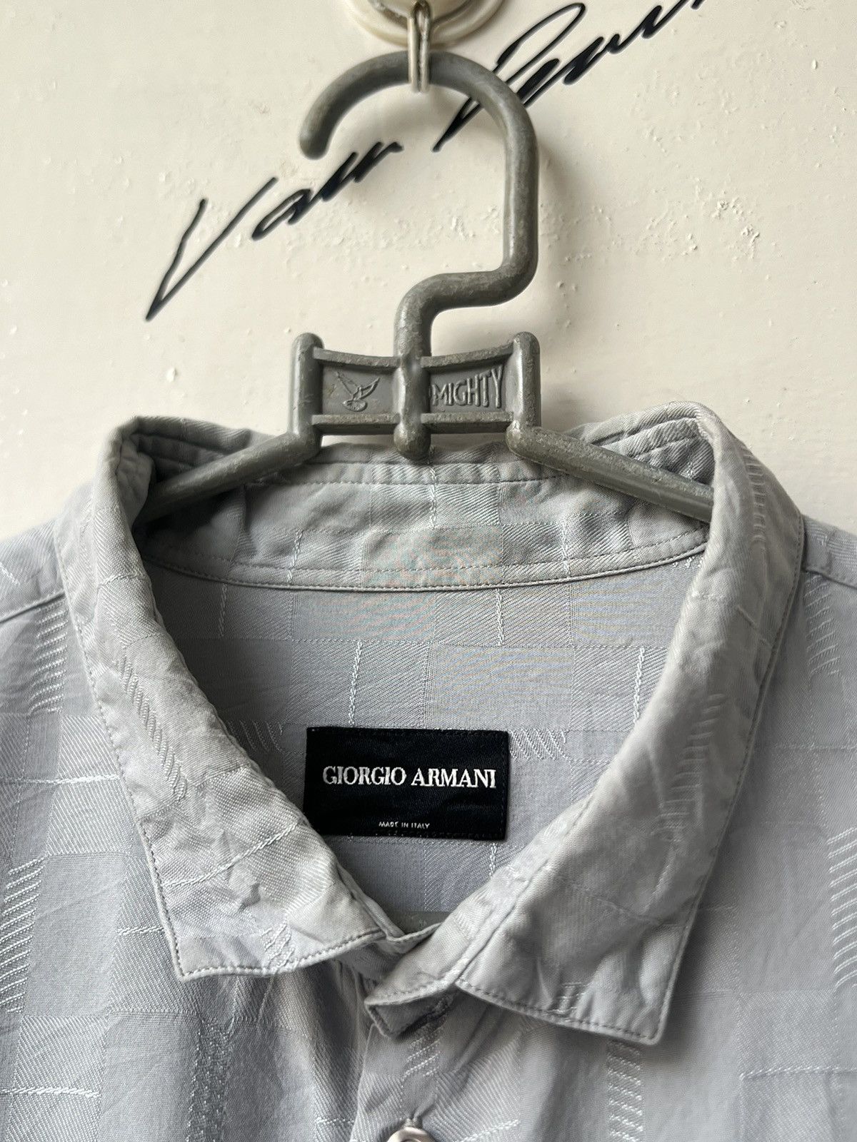 Giorgio Armani GIORGIO ARMANI Grey Shirt Size US L / EU 52-54 / 3 - 6 Thumbnail