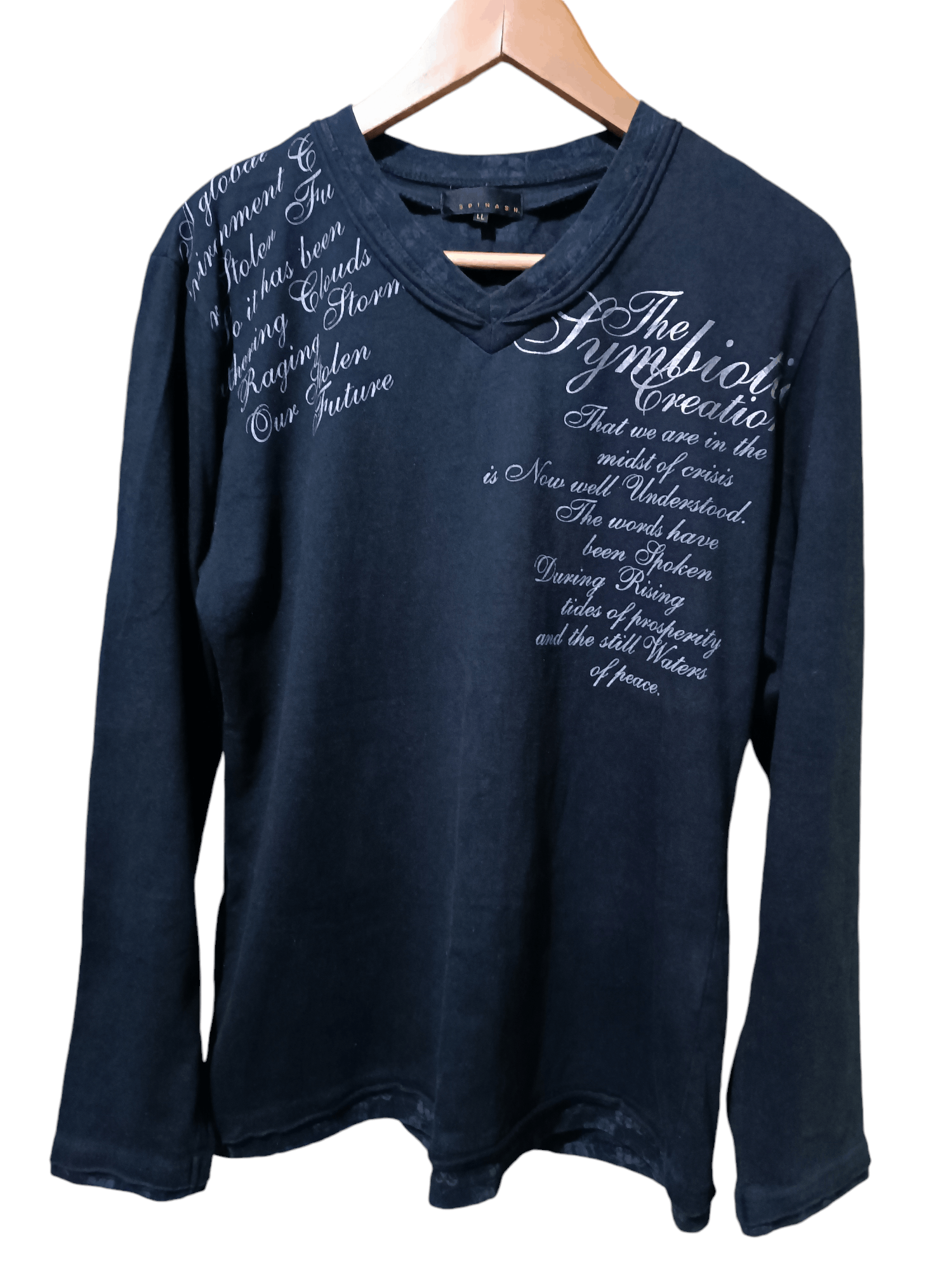 Japanese Brand Double Layer Poem T-shirt Size US M / EU 48-50 / 2 - 1 Thumbnail