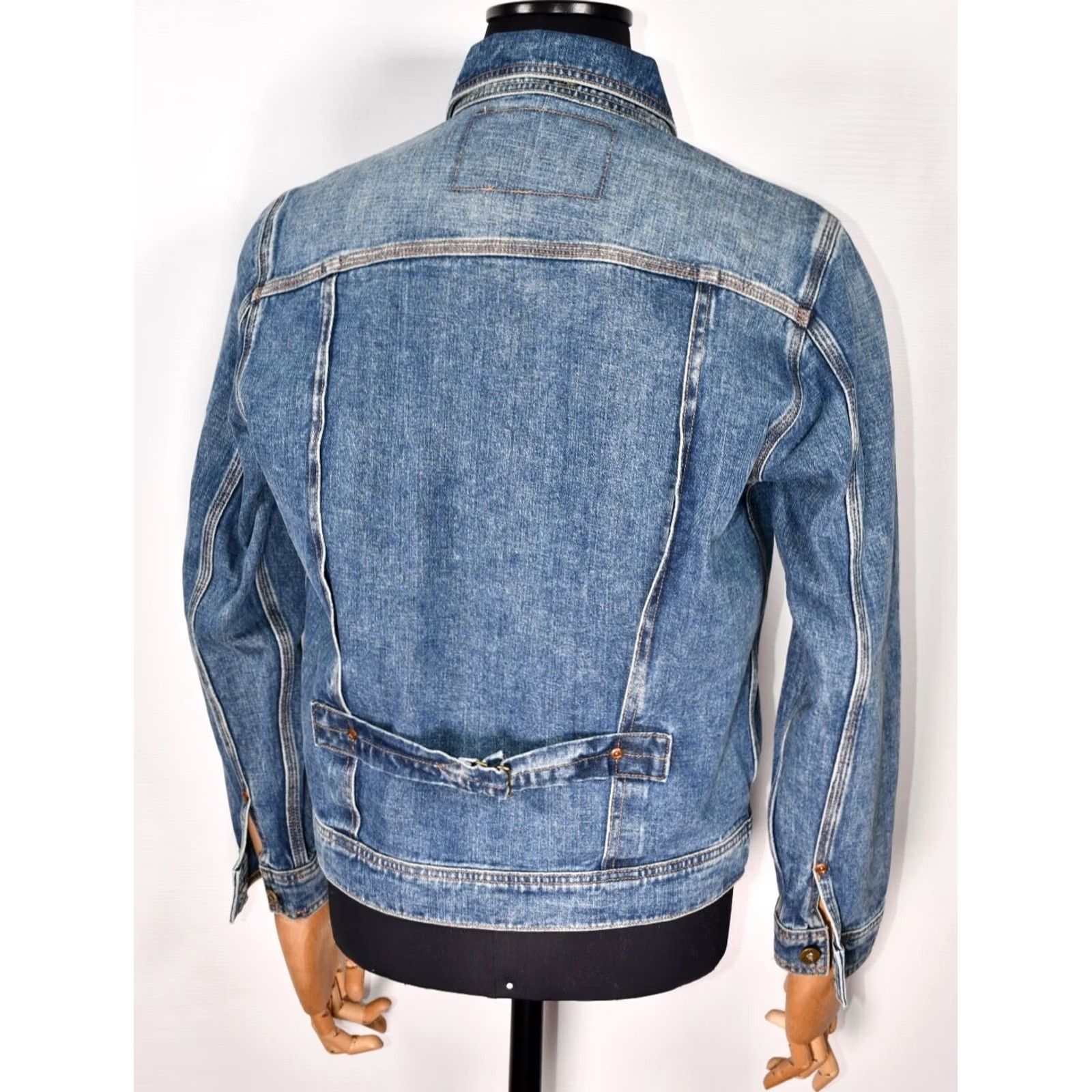 Lee LEE Cowboy Jacket Denim Jacket Men's M Blue 100% Cotton Regular Size M Vintage? (clear) Size US M / EU 48-50 / 2 - 2 Thumbnail