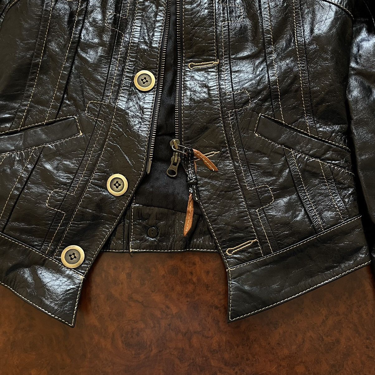 If Six Was Nine × Japanese Brand Bomber 90s black blazer jacket old aztec navajo Size S / US 4 / IT 40 - 5 Thumbnail