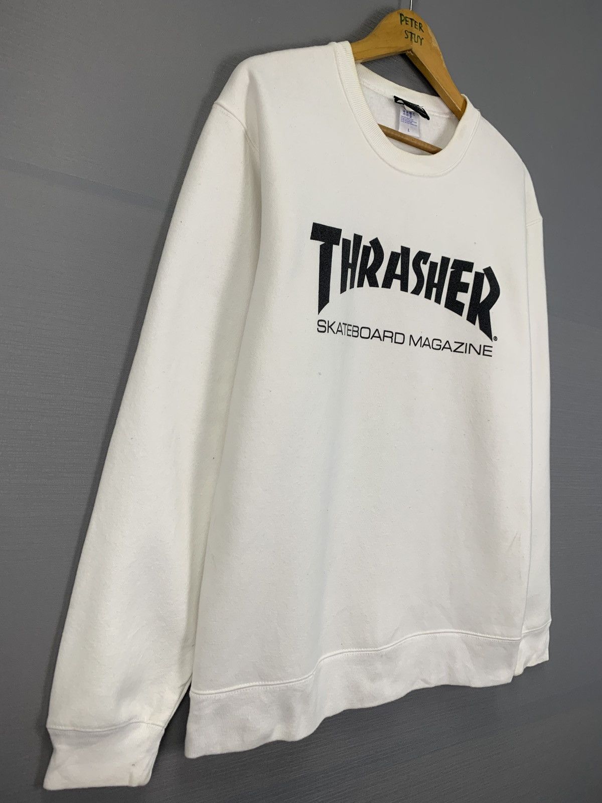 Thrasher Vintage 90s Thrasher Skateboad Megazine Sweatshirt Size US L / EU 52-54 / 3 - 4 Thumbnail