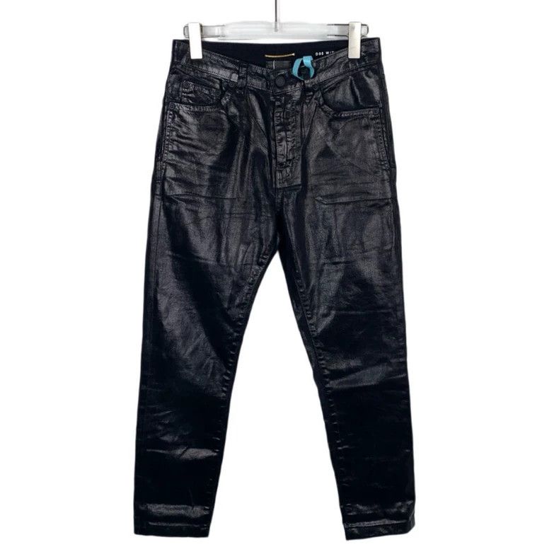 Saint Laurent Paris Saint Laurent Black mid-rise cotton straight leg pants 2504 Size US 27 - 1 Thumbnail