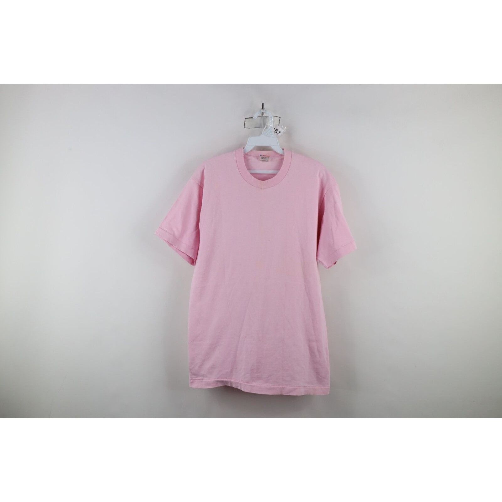 Vintage Vintage 90s Streetwear Distressed Blank Cotton T-Shirt Size US L / EU 52-54 / 3 - 1 Thumbnail