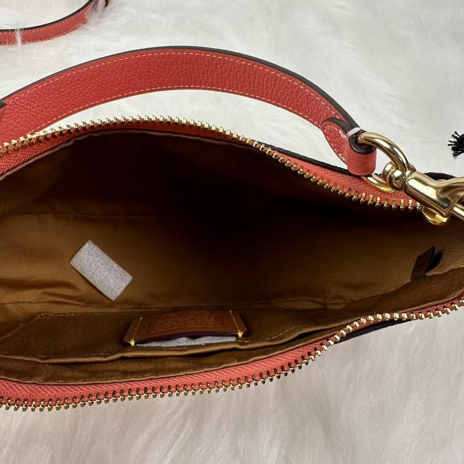 Coach Coach X Peanuts Teri Shoulder Bag Lucy Leather/Bright Coral Size ONE SIZE - 9 Thumbnail