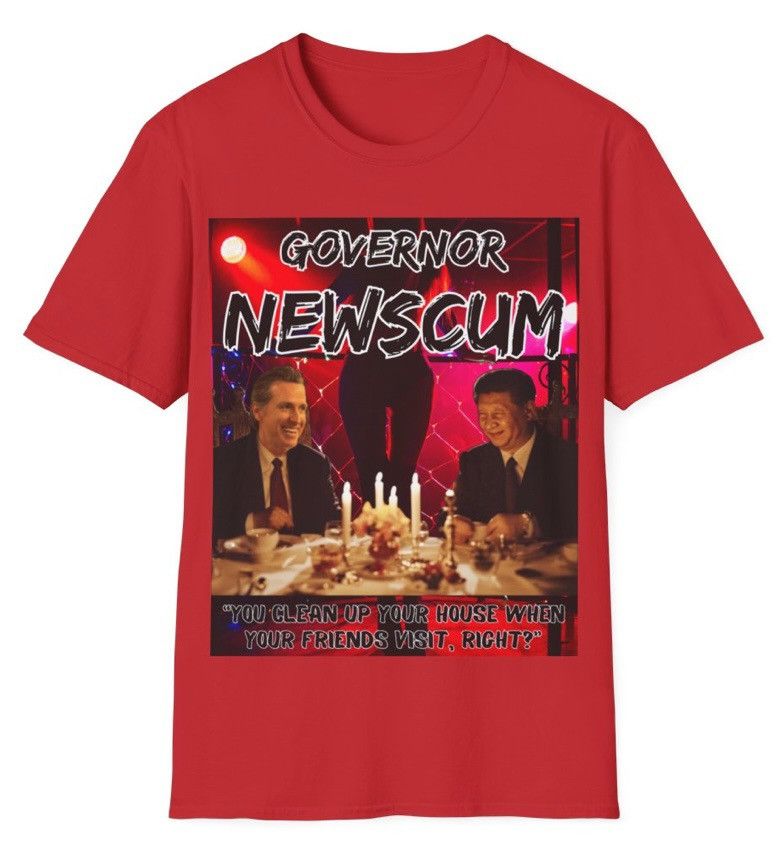 Donald Trump “Governor Gavin New-Scum” MAGA Trump Softstyle T-Shirt Size US XL / EU 56 / 4 - 2 Thumbnail
