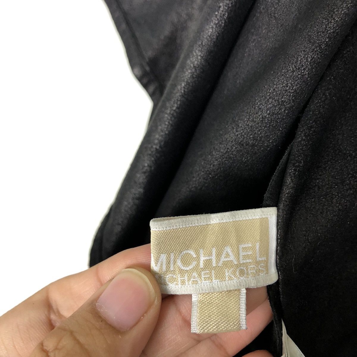 Michael Kors 🔥Cropped Soft Leather Jacket Bondage Design Size US M / EU 48-50 / 2 - 18 Thumbnail