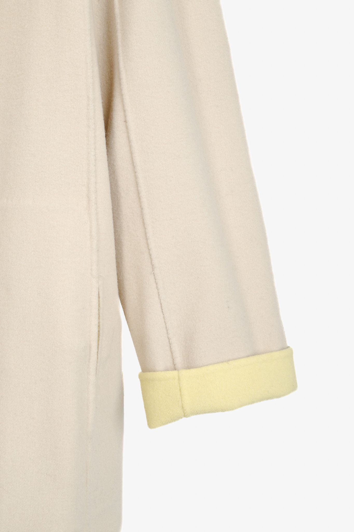 Max Mara Max Mara Weekend Reversible Beige & Yellow Wool-Blend Coat Size XL / US 12-14 / IT 48-50 - 14 Thumbnail