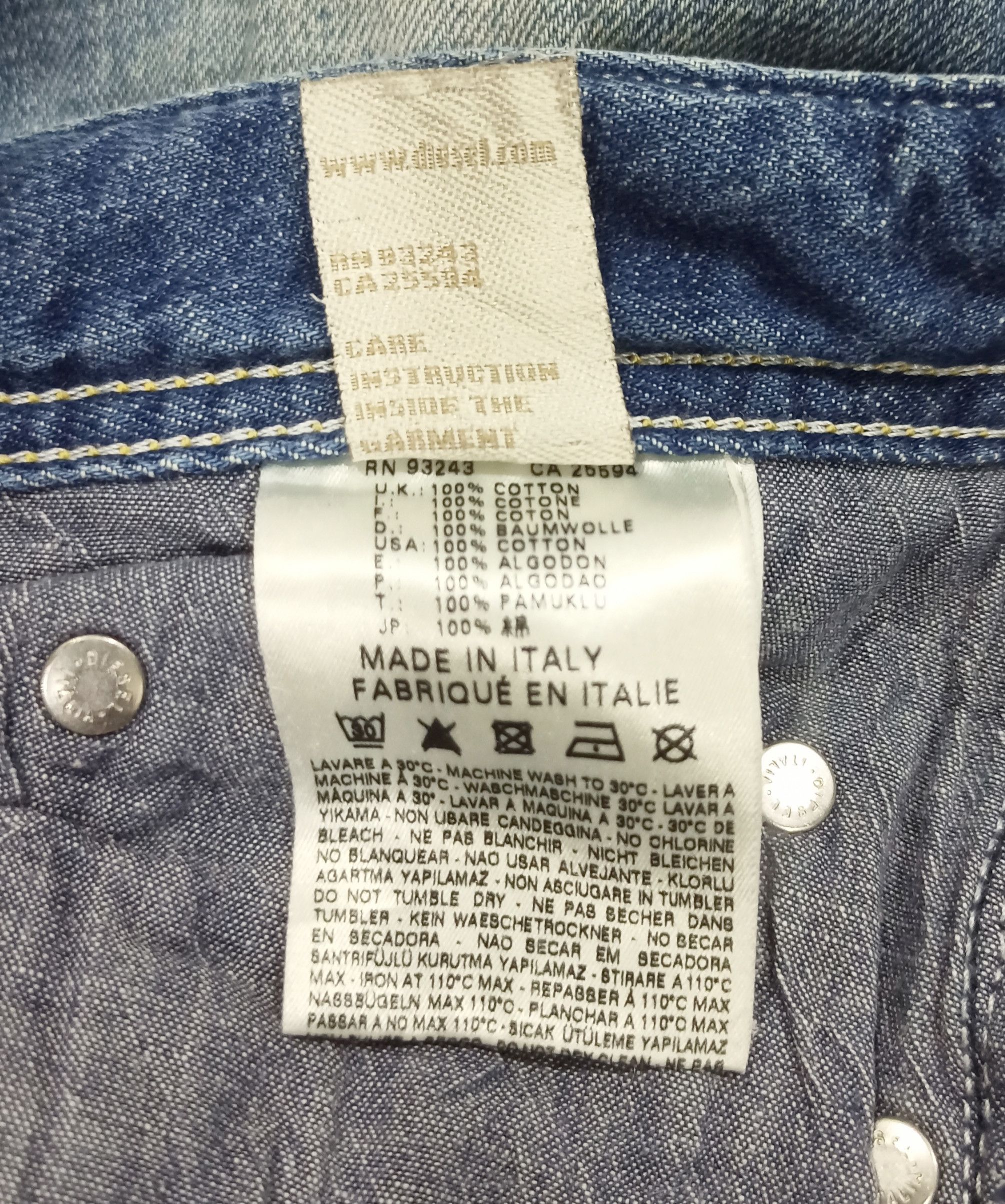 Diesel DIESEL REYHAN DISTRESSED DENIM FLARE JEANS Size US 31 - 22 Thumbnail
