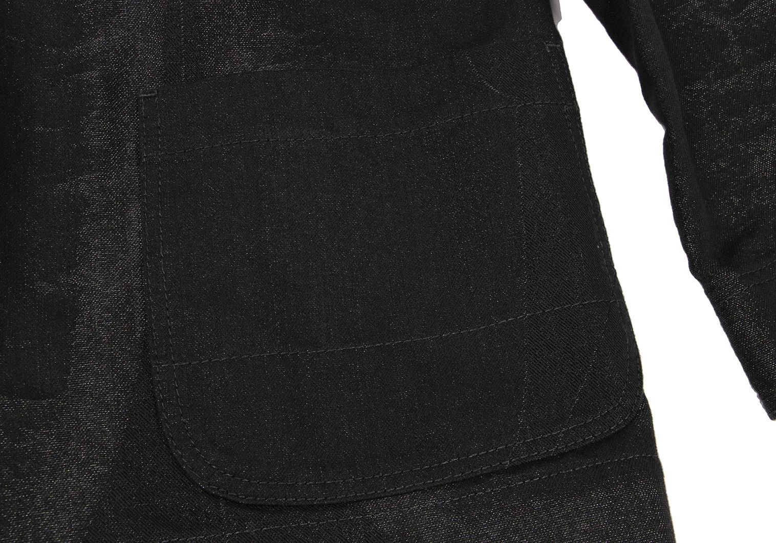 Issey Miyake A-POC INSIDE Lamé Jacquard Denim Jacket Black Size 4 Size US XL / EU 56 / 4 - 11 Thumbnail