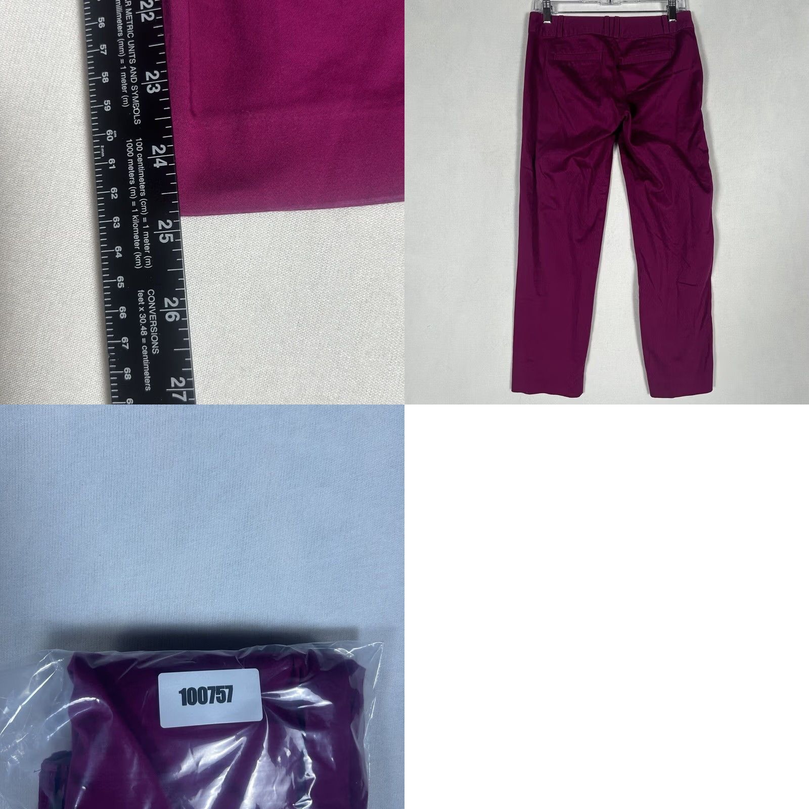 Banana Republic Banana Republic Ryan Fit Ankle Pants Womens Size 2 Pink Stretch Work Formal Pants Size 26" / US 2 / IT 38 - 8 Thumbnail
