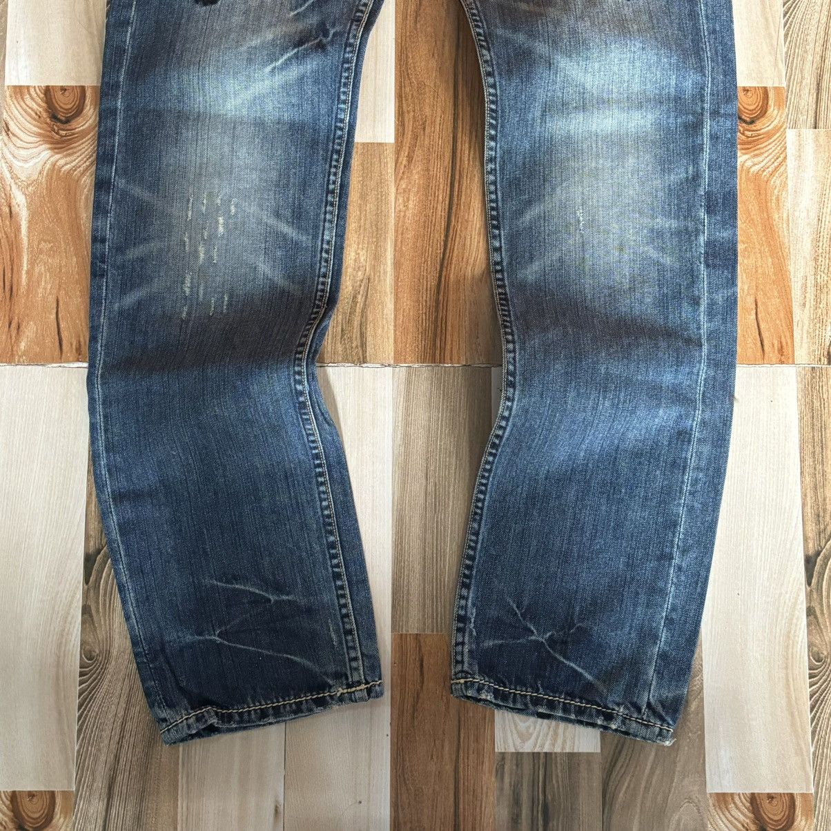 Christian Audigier × Ed Hardy × Vintage Crazy Vintage 00s Edhardy Y2K Baggy Jeans Size US 34 / EU 50 - 3 Thumbnail