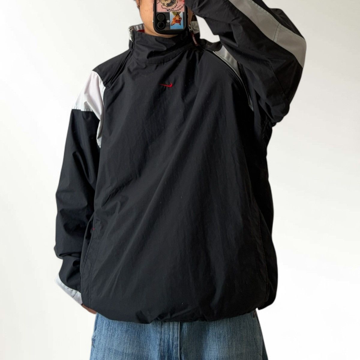 Nike 00s Nike Air Dual Zip Nylon Jacket Size US L / EU 52-54 / 3 - 2 Thumbnail