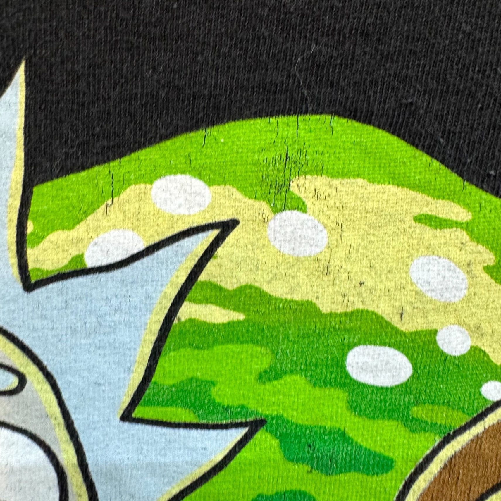 Delta Rick and Morty T-Shirt Large Black Graphic 100% Cotton Size US L / EU 52-54 / 3 - 4 Thumbnail