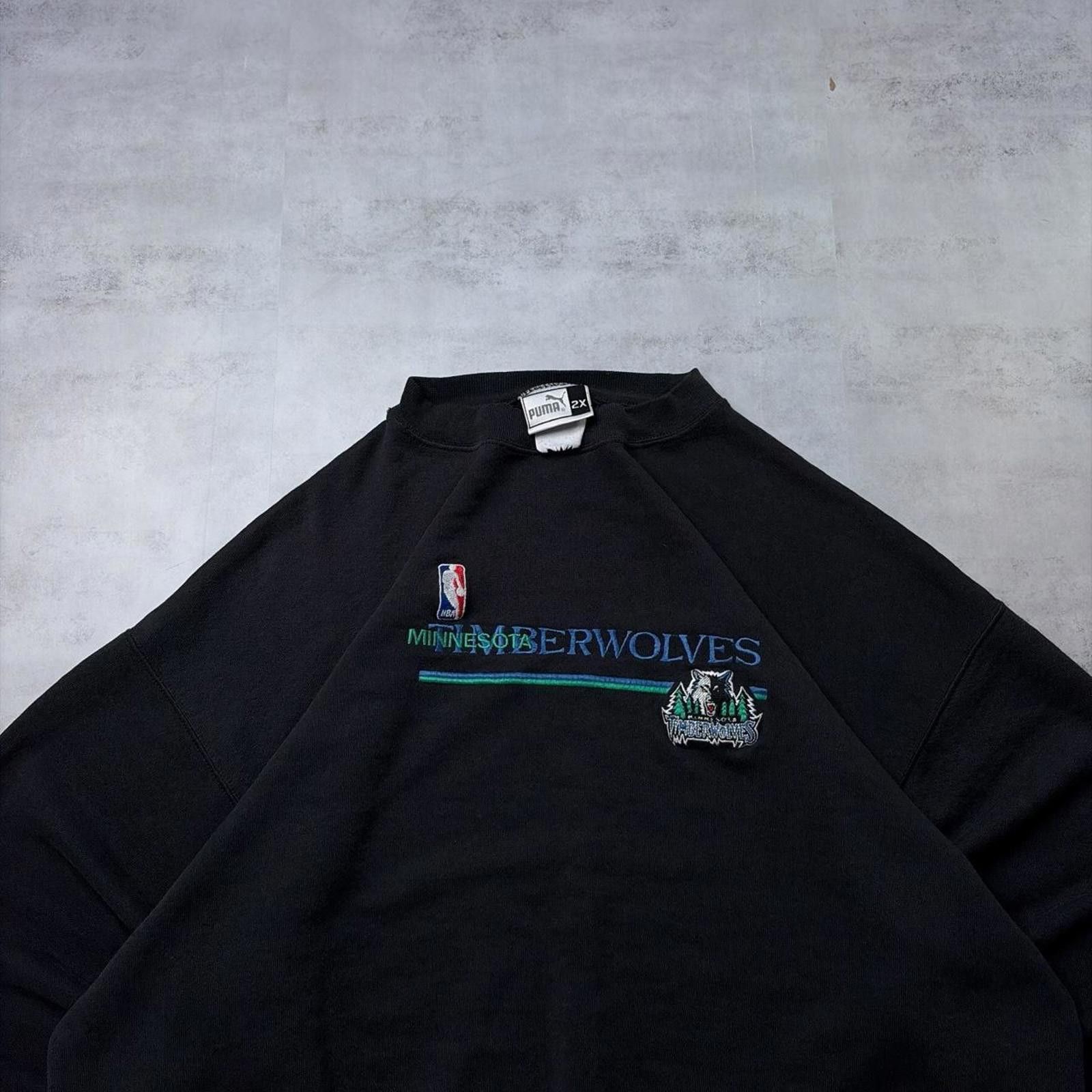 Puma Vintage Puma NBA Werewolves Distressed Boxy Crewneck Sweater Size US XXL / EU 58 / 5 - 3 Thumbnail