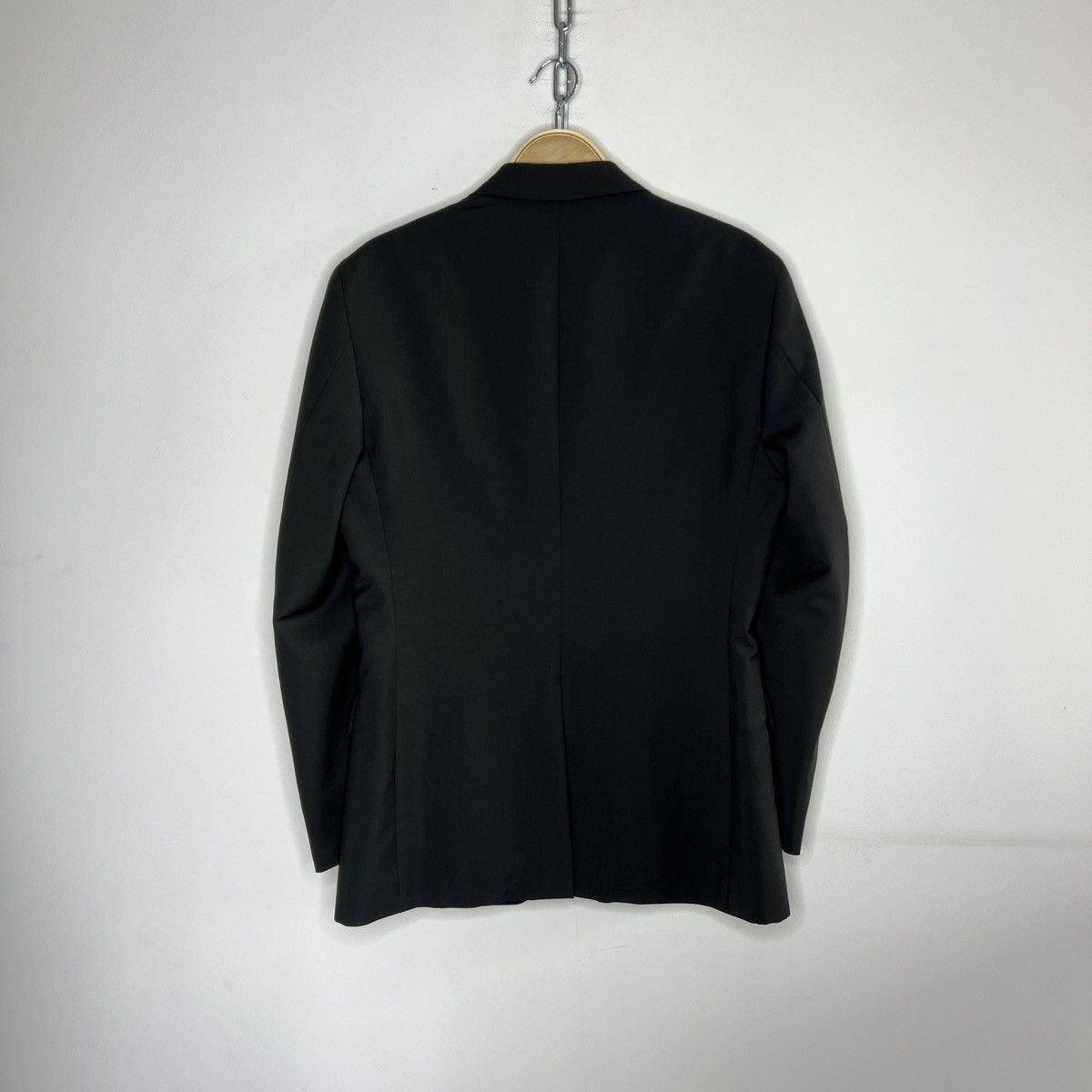 Designer × Prada Prada Black Wool 2 Buttons Classic Blazer Light Jacket Size US M / EU 48-50 / 2 - 10 Thumbnail