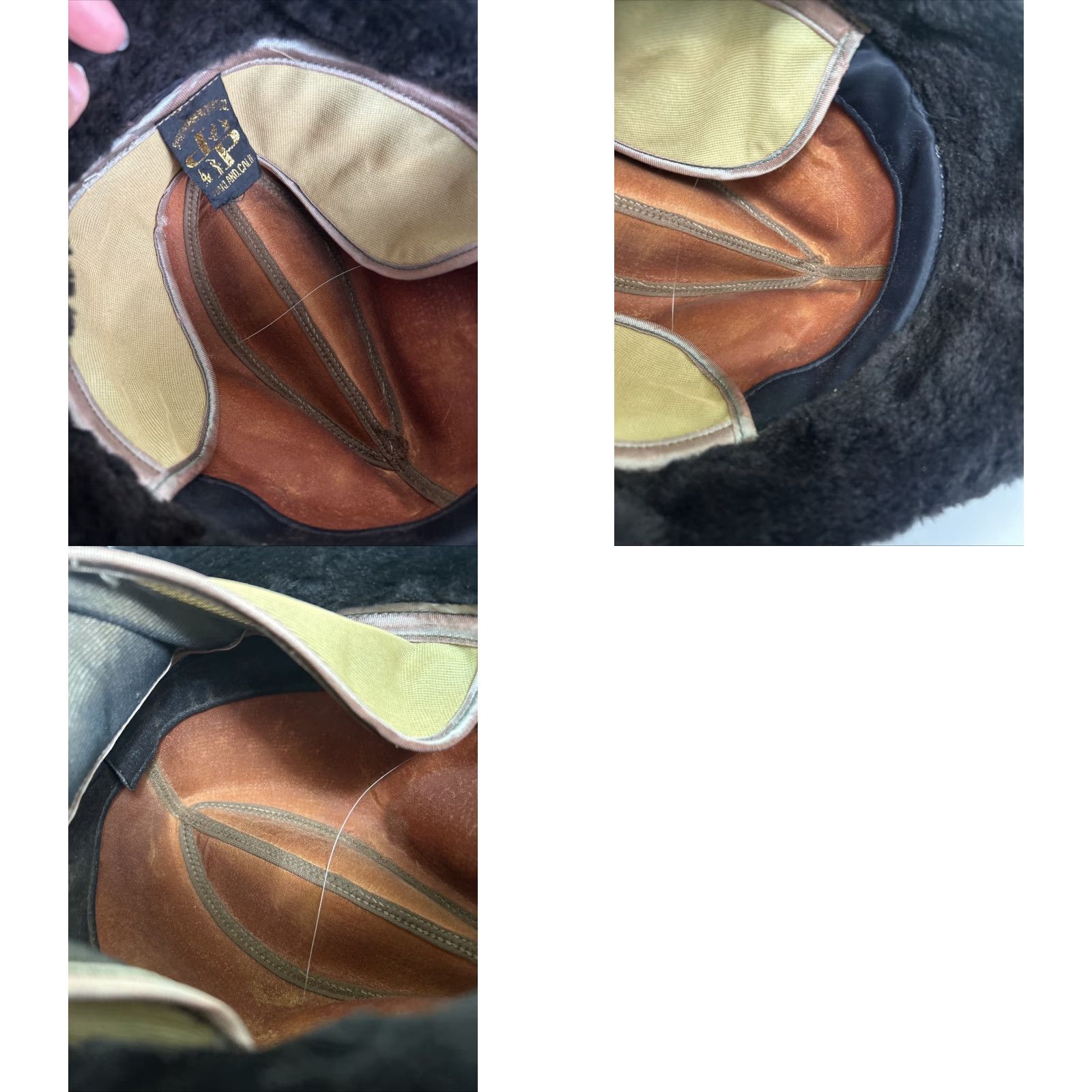 Vintage VINTAGE Dorfman Pacific Tan Suede Leather Trilby Fedora Small Faux Fur Ear Flap Men Fedora S Brown Ear Flap Size ONE SIZE - 9 Thumbnail