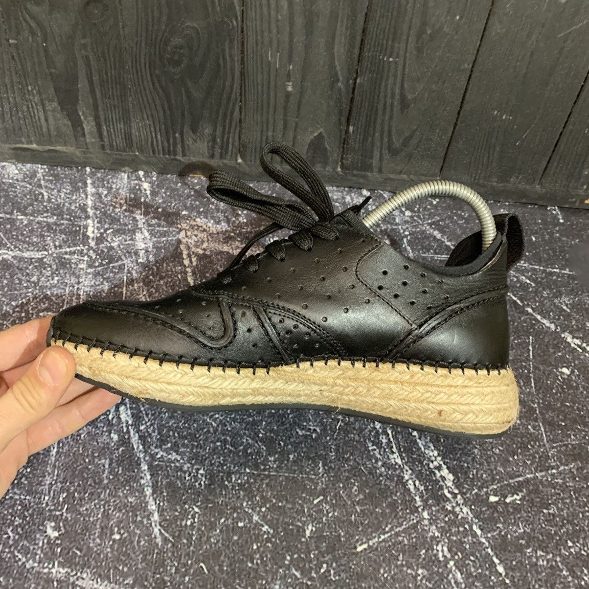 Tod's Tod’s Black Leather Sneakers With Rope Heel Size 36.5 Size US 6.5 / IT 36.5 - 11 Thumbnail