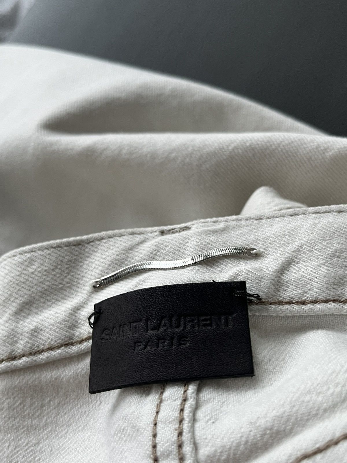 Hedi Slimane × Saint Laurent Paris × Yves Saint Laurent Super Runway Saint Laurent D31 Denim Jeans Brand New Size US 33 - 8 Thumbnail