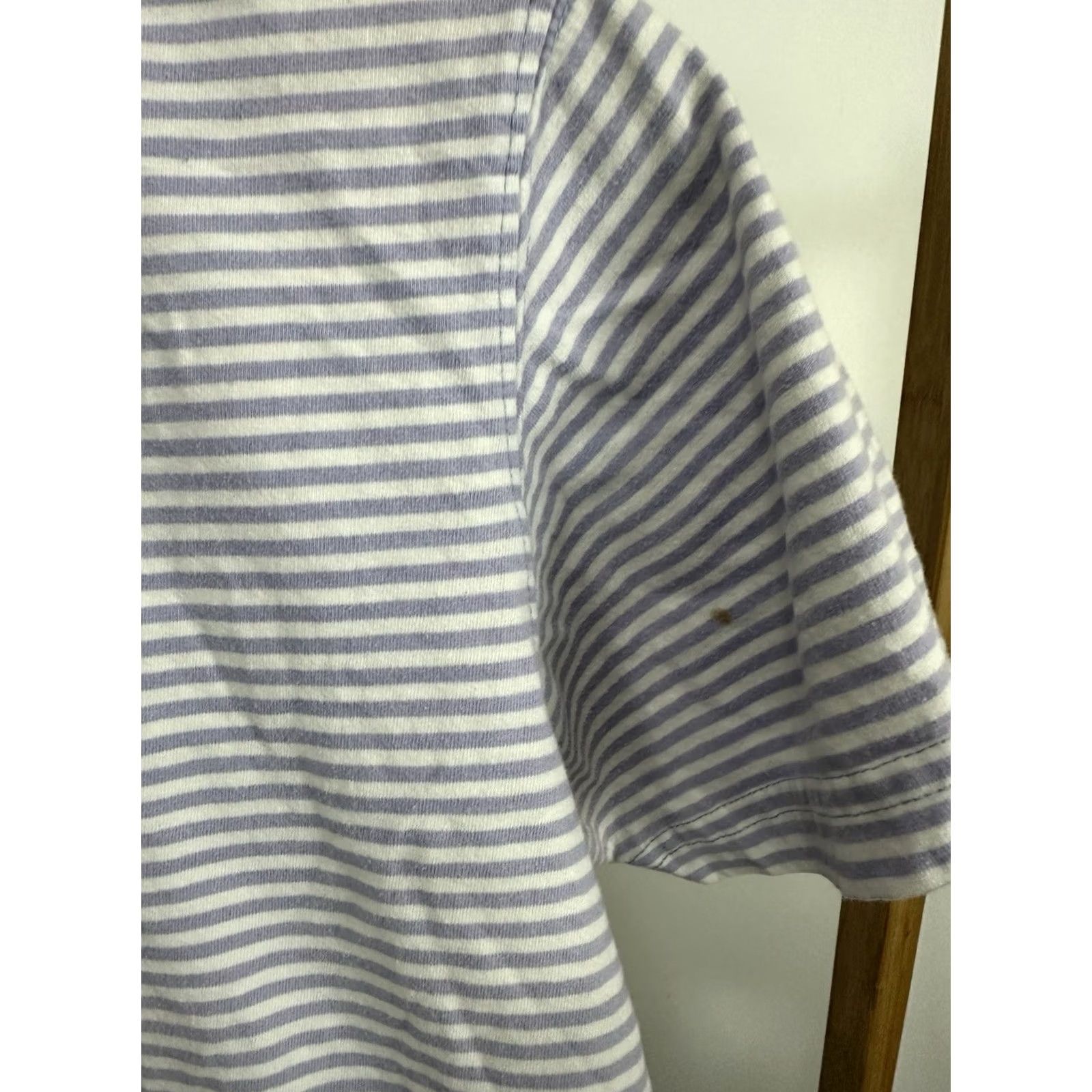 Hanes Hanes VTG Striped Violet Short Sleeve Boxy T-Shirt L Womens Size L / US 10 / IT 46 - 5 Thumbnail
