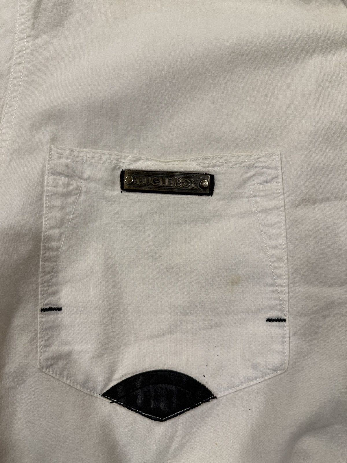 Bugle Boy × Vintage Bugle Boy Vintage white Button Up Shirt Hardware Size US M / EU 48-50 / 2 - 6 Thumbnail