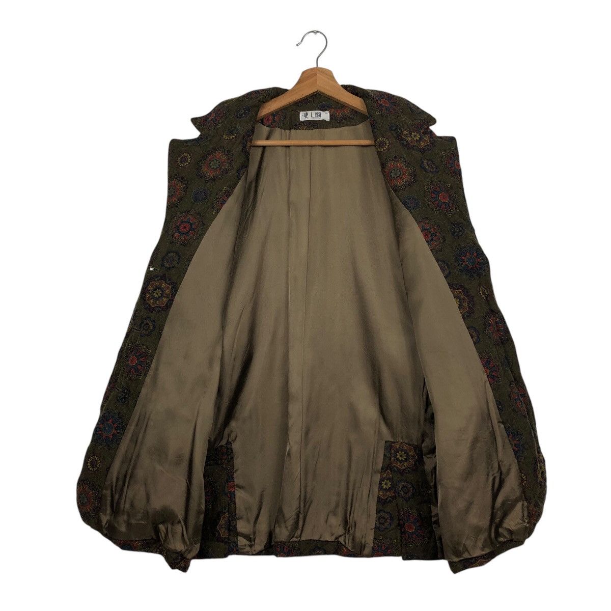 Vintage Button Jacket FullPrint Floral I 1981 Made in Italy