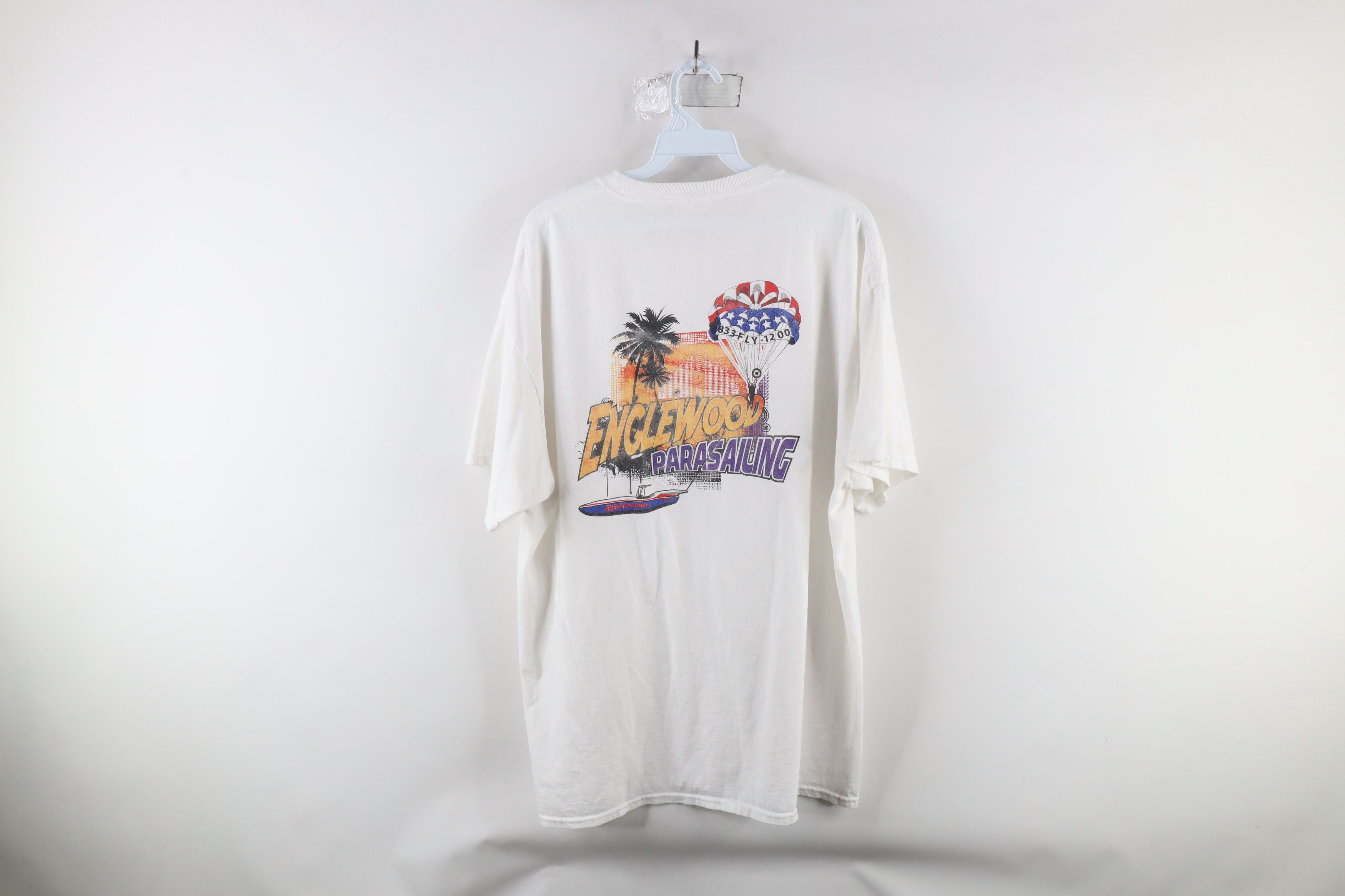 Vintage Vintage Streetwear Spell Parasailing Short Sleeve T-Shirt Size US XL / EU 56 / 4 - 8 Thumbnail