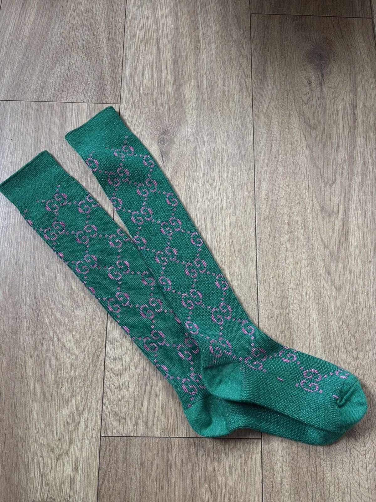 Gucci Gucci green high socks Size ONE SIZE - 1 Thumbnail