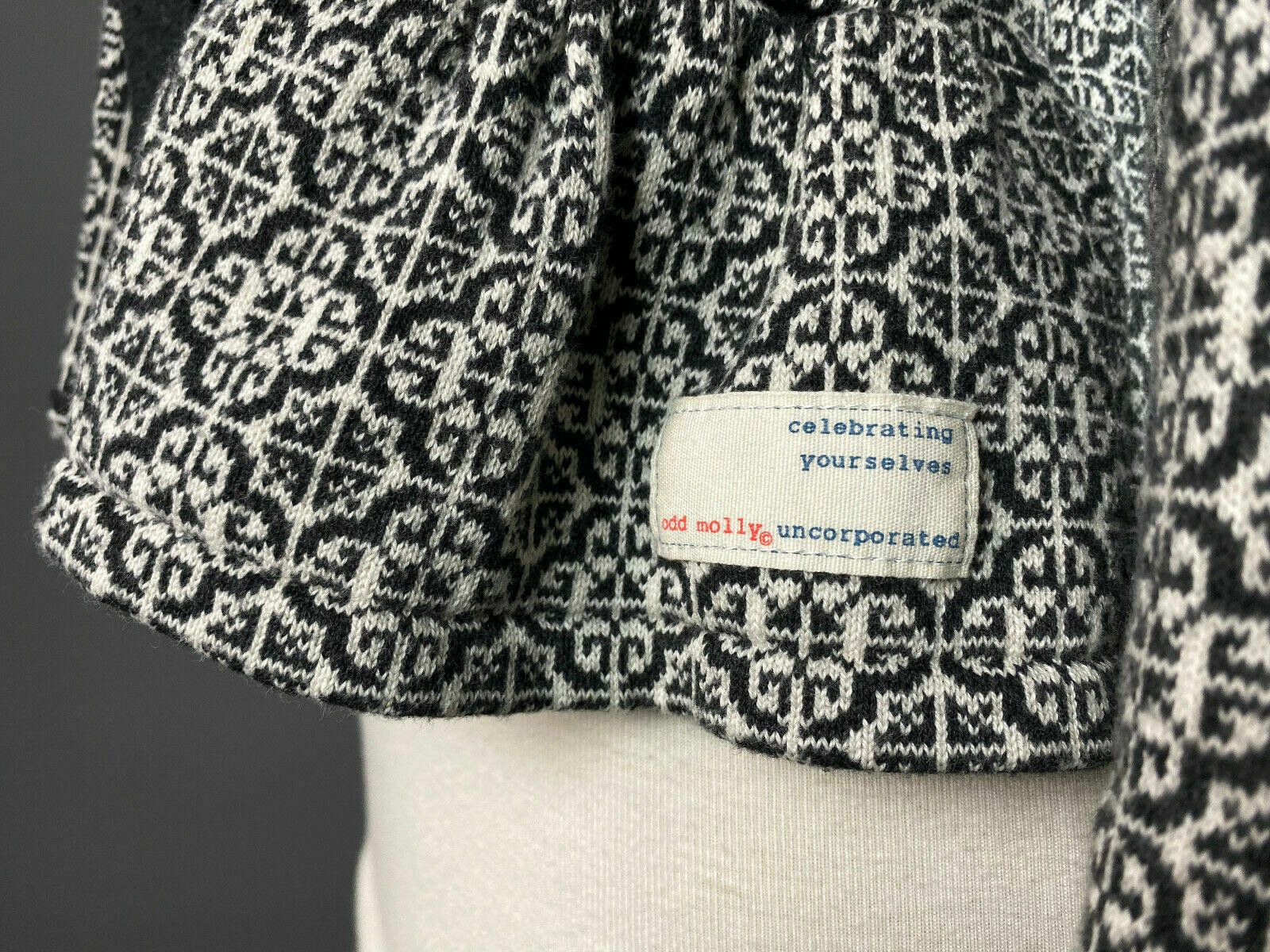 Designer Odd Molly 654 Open Front Cotton Cardigan Sweater Size 1 Size M / US 6-8 / IT 42-44 - 4 Thumbnail